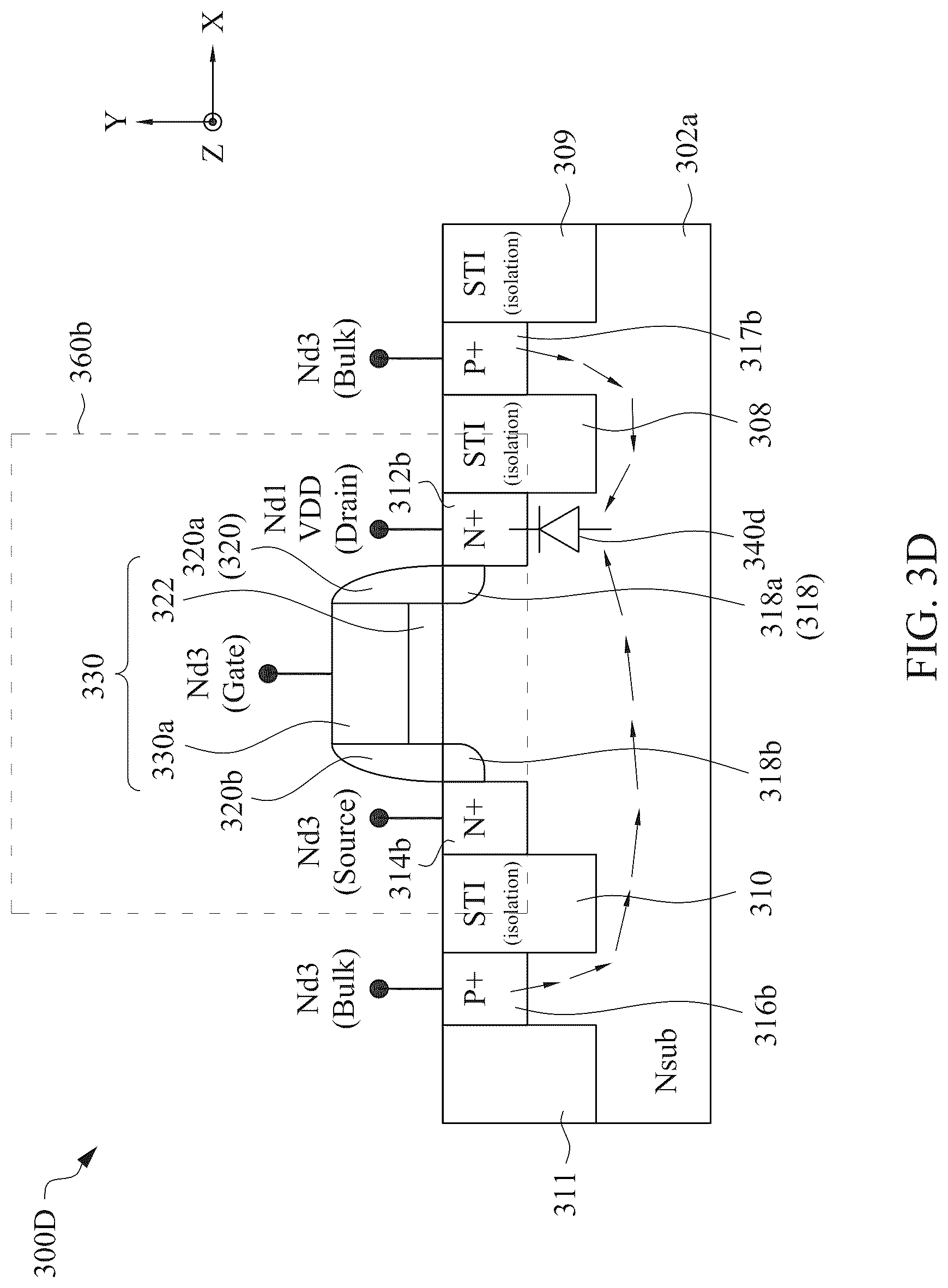 Patent US12322959 Figure 10 – Electrostatic discharge circuit and method of operating same