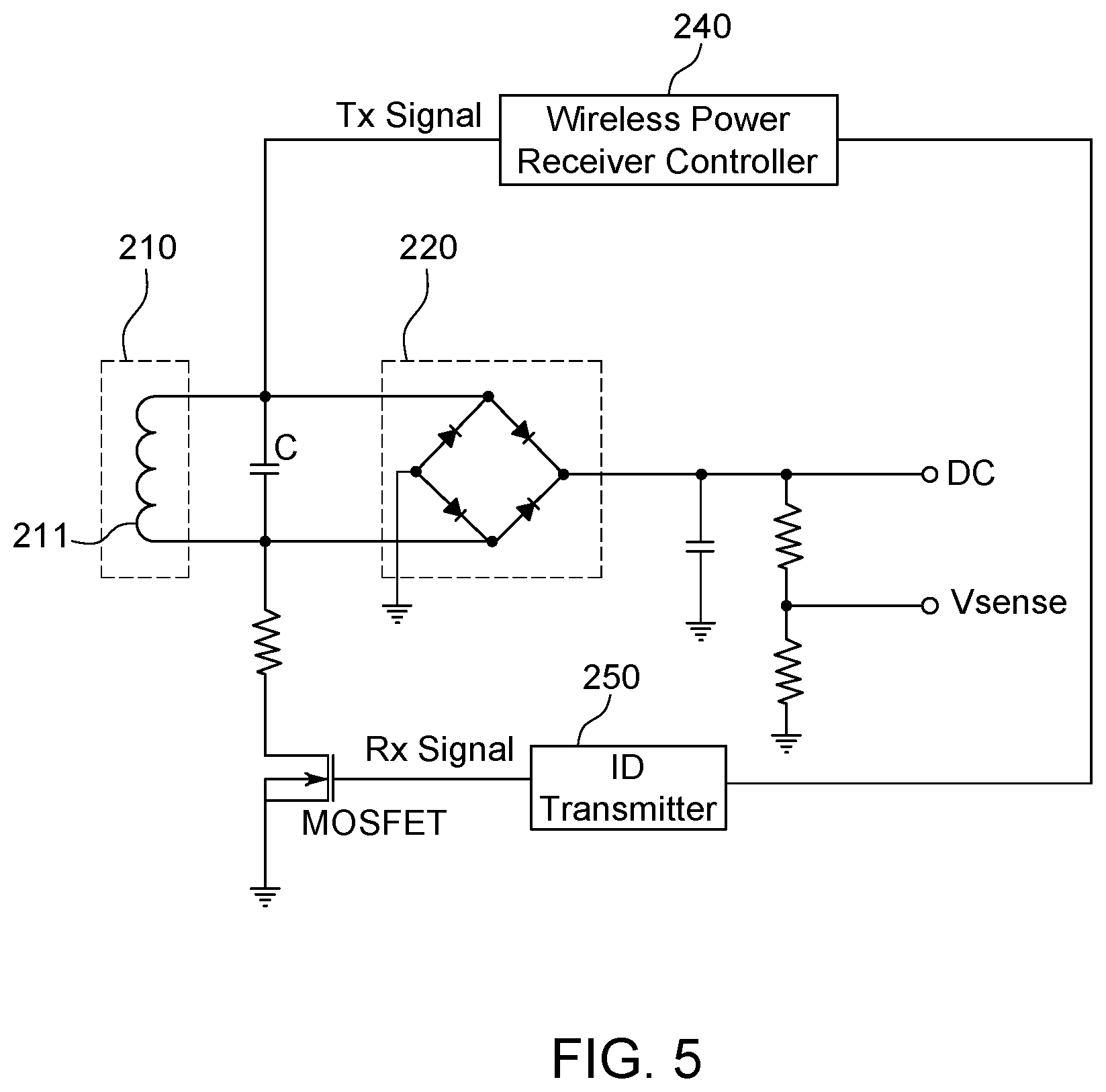 Patent US12322971 Figure 5 – Non-contact power receiver apparatus