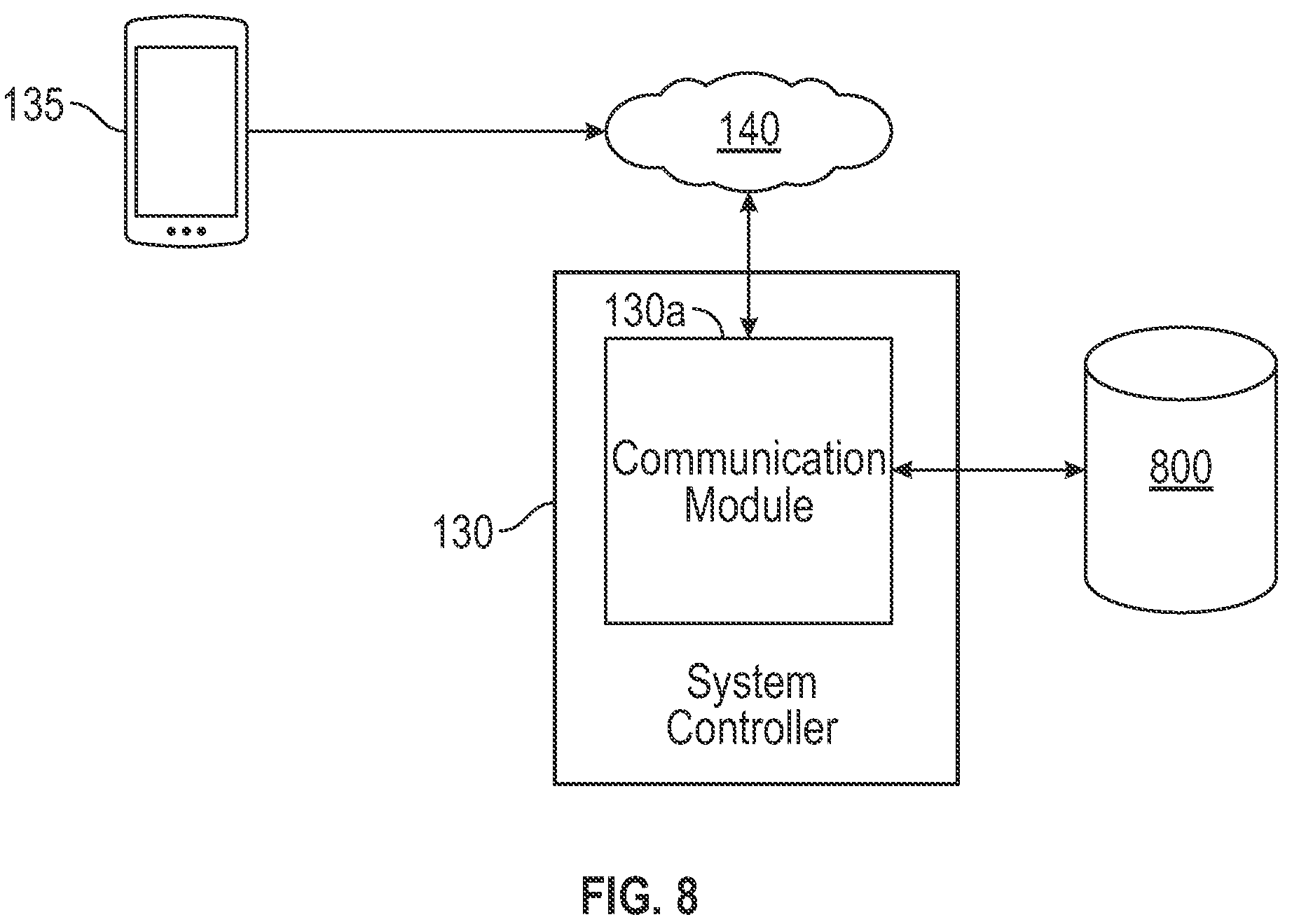 Patent US12322976 Figure 8 – Controller for a portable microgrid system and methods of use
