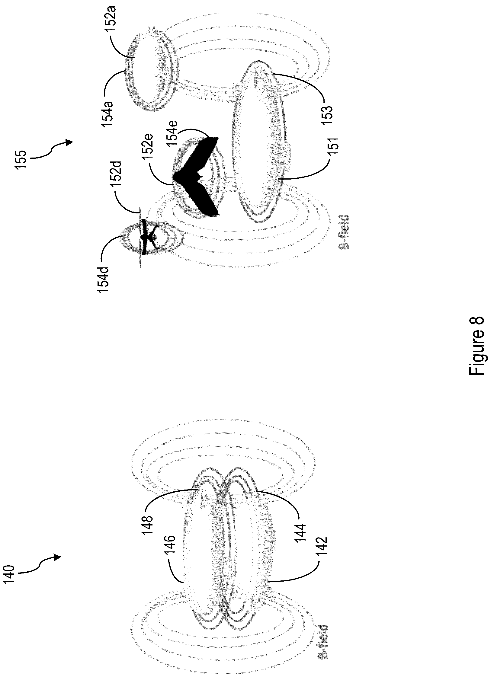 Patent US12322979 Figure 8 – Systems and methods for point to-point wireless power transmission for beam riding, power and data distribution sharing, wirelessly powered mobile systems