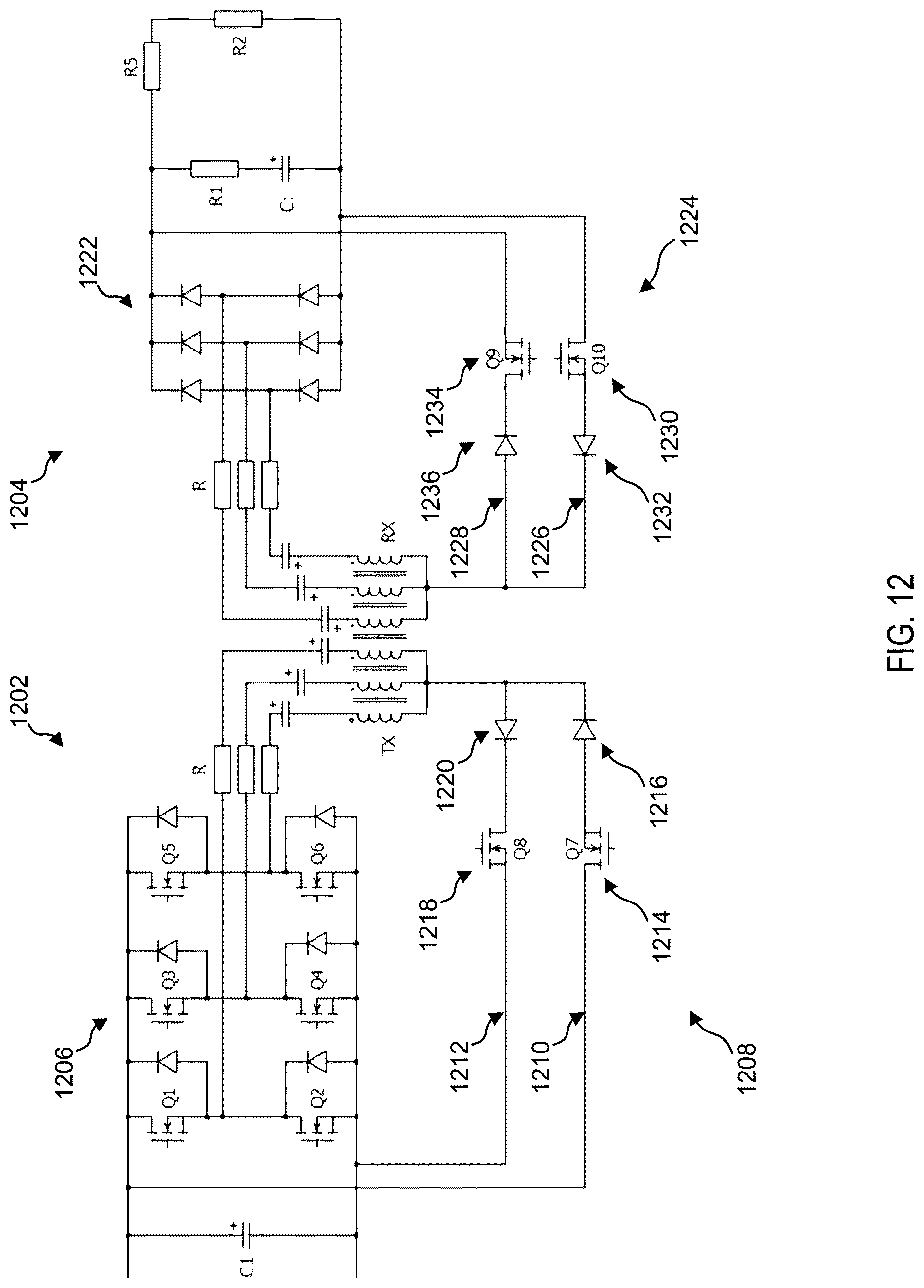 Patent US12322984 Figure 12 – Interoperable wireless charging with polyphase coil network