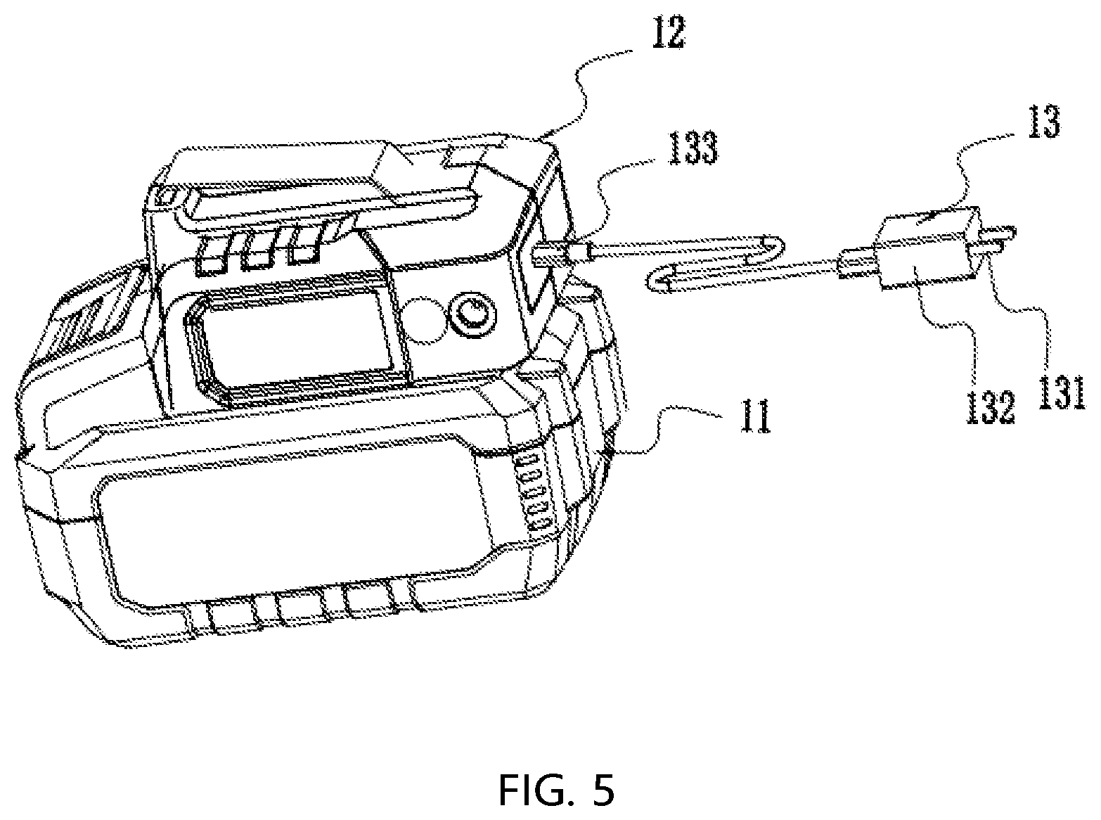 Patent US12322991 Figure 5 – Battery pack and an adapter with a voltage conversion circuit