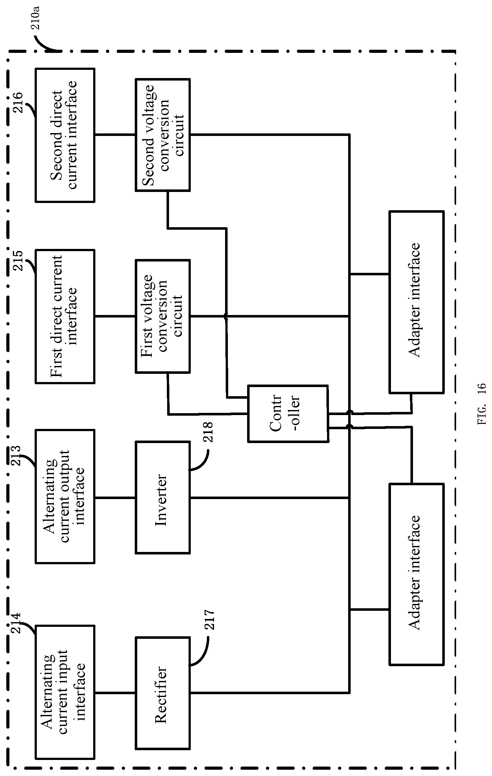 Patent US12322991 Figure 16 – Battery pack and an adapter with a voltage conversion circuit