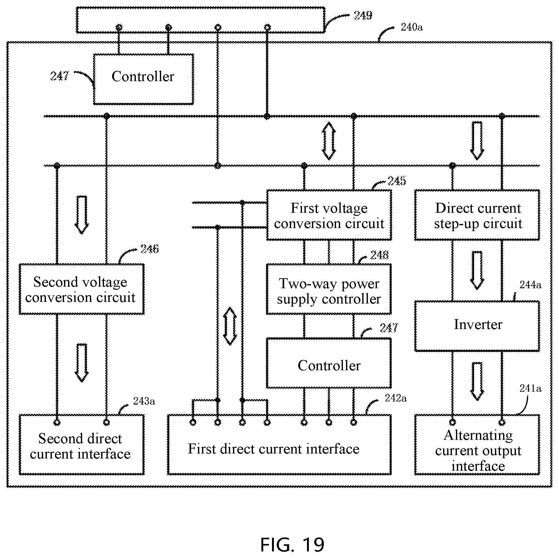 Patent US12322991 Figure 19 – Battery pack and an adapter with a voltage conversion circuit