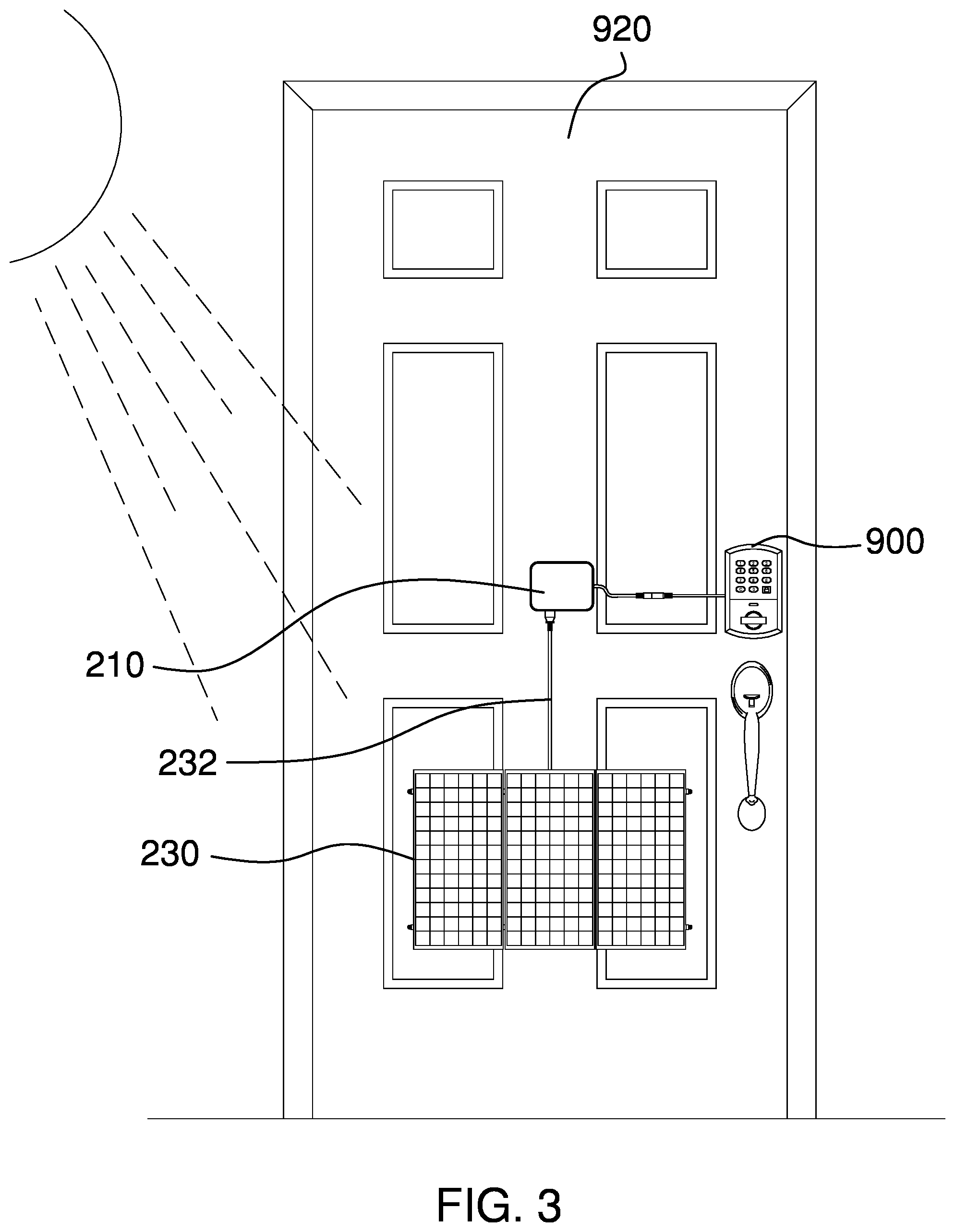 Patent US12322997 Figure 3 – Uninterrupted power supply for existing smart locks
