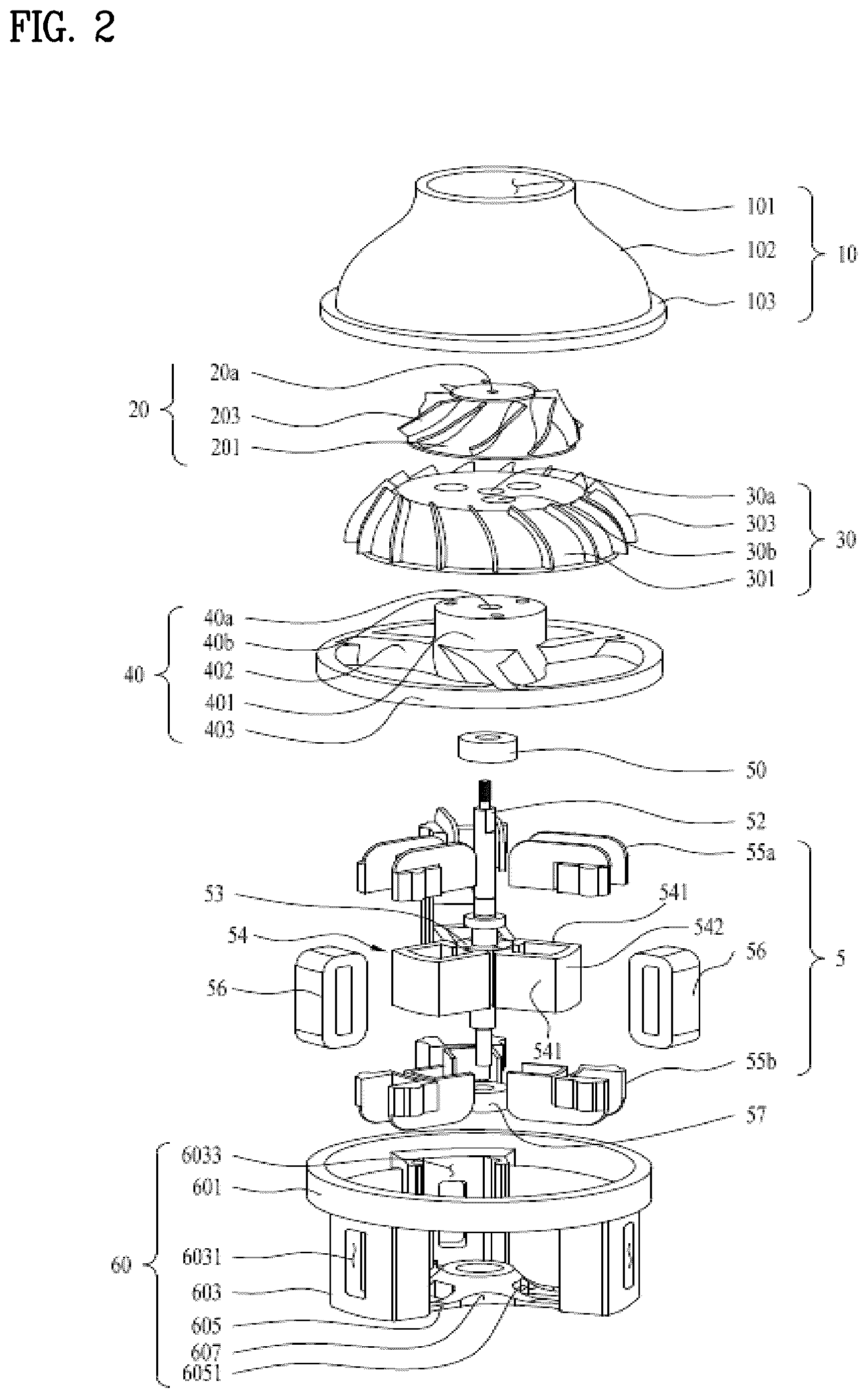 Patent US12322999 Figure 2 – Motor assembly