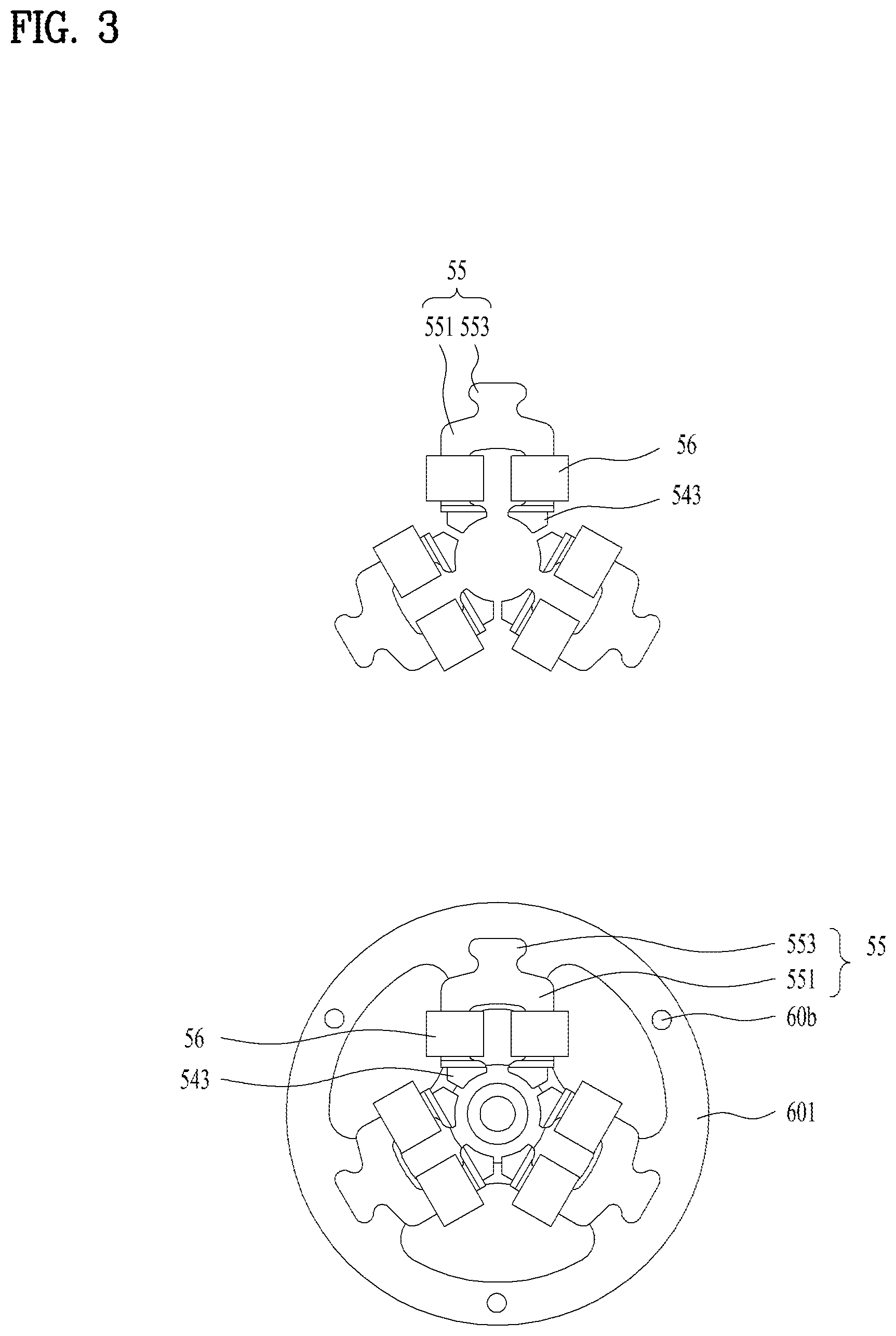 Patent US12322999 Figure 3 – Motor assembly