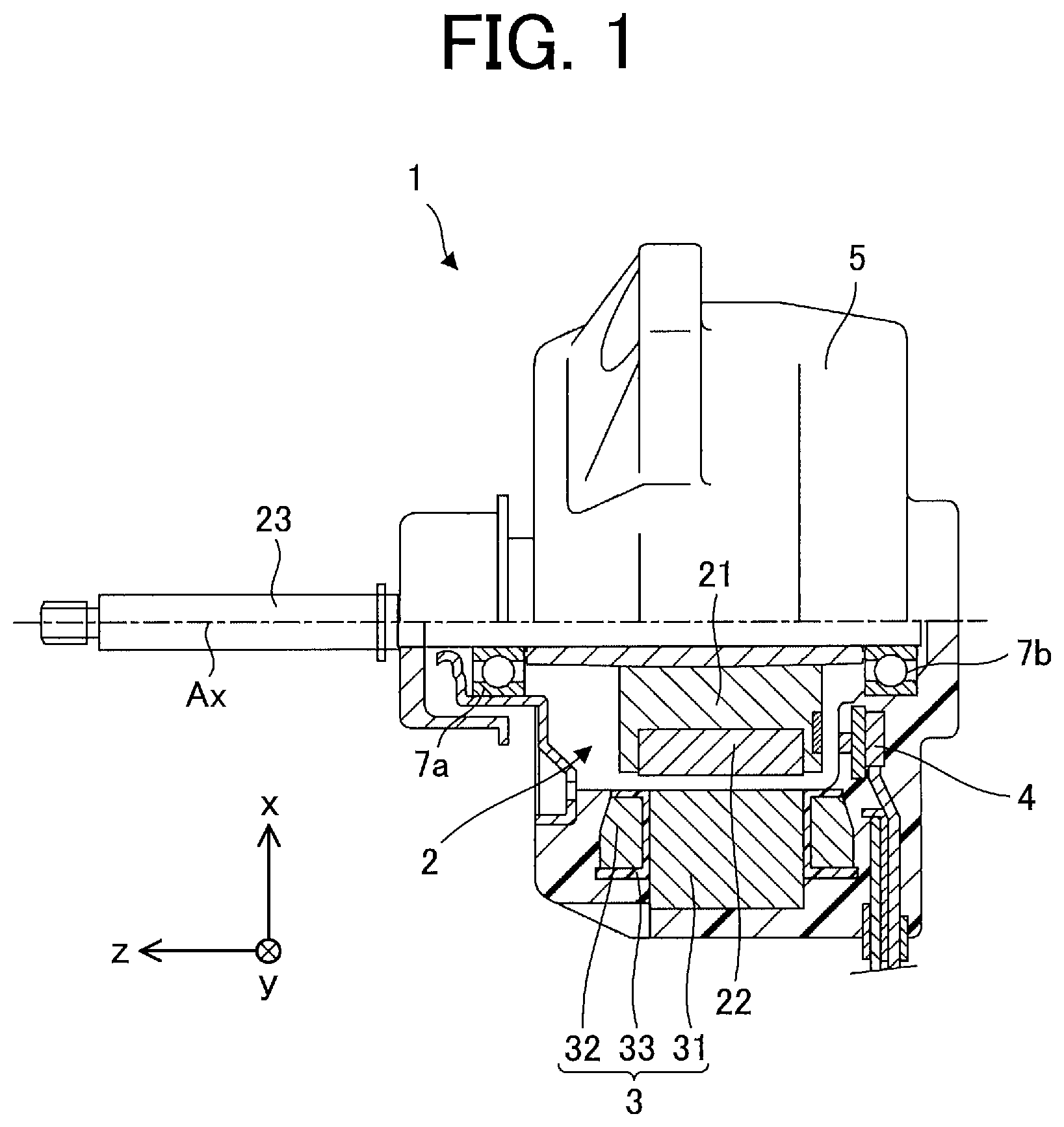 Patent US12323000 Figure 1 – Electric motor, fan, and air conditioner