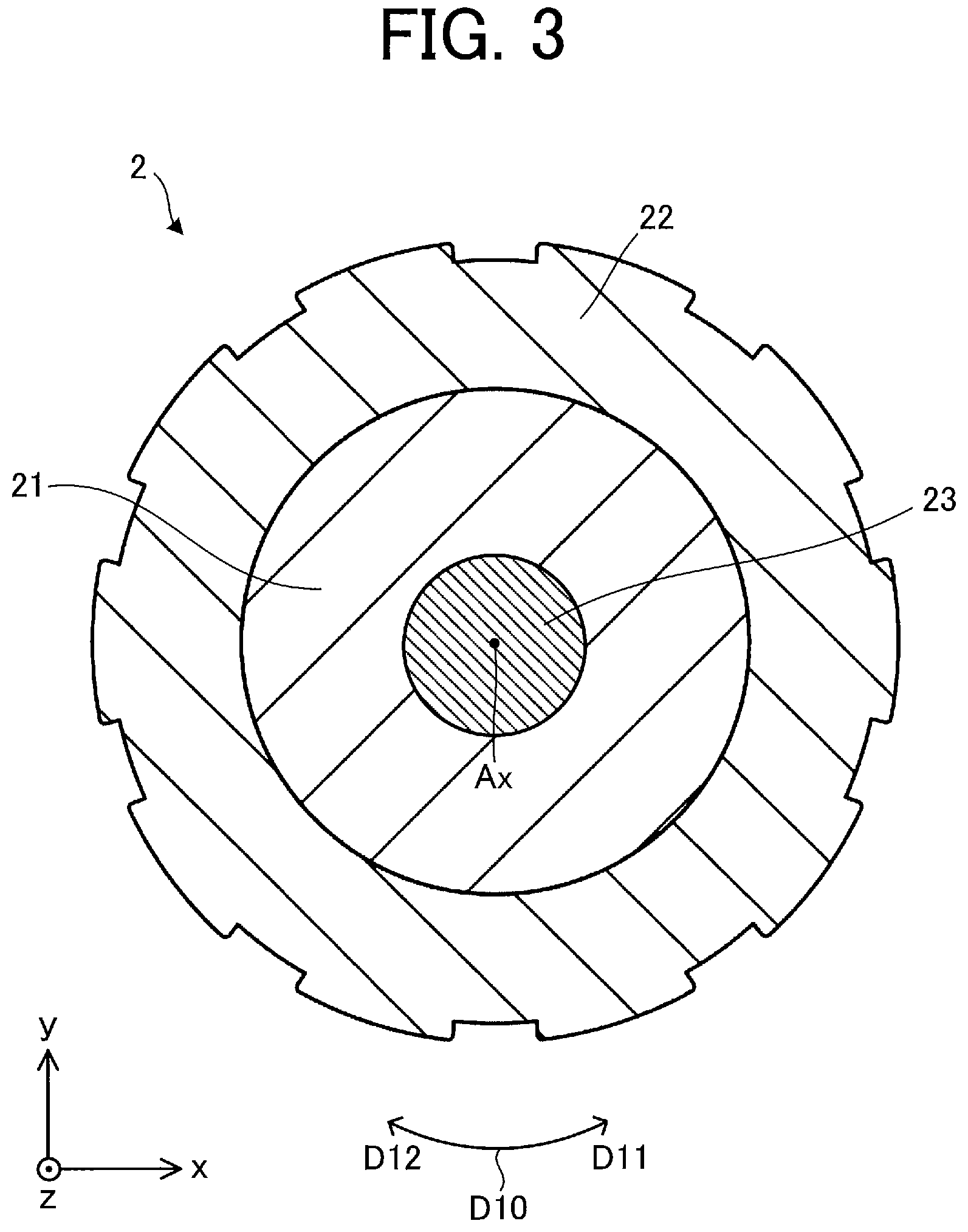 Patent US12323000 Figure 3 – Electric motor, fan, and air conditioner