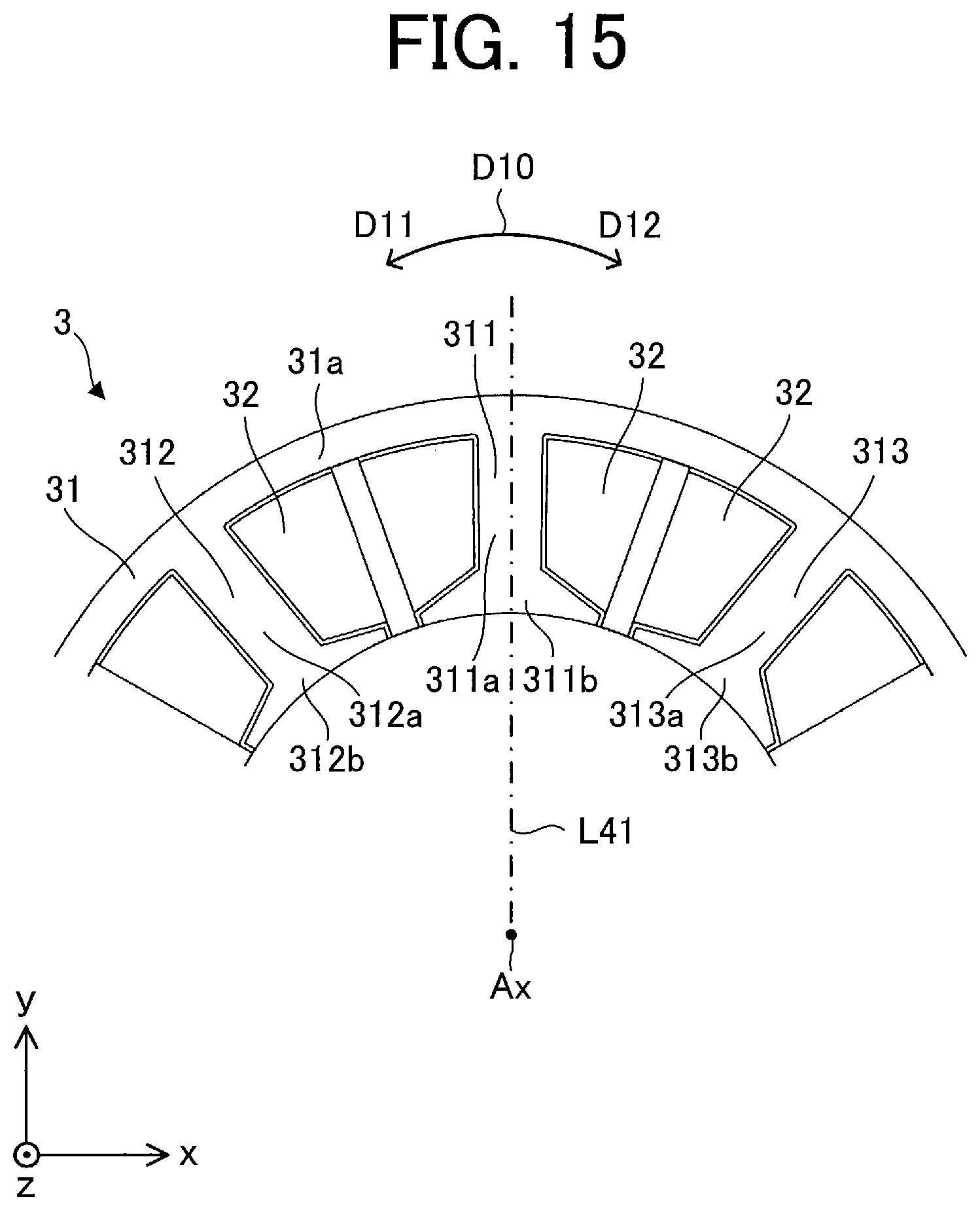 Patent US12323000 Figure 14 – Electric motor, fan, and air conditioner