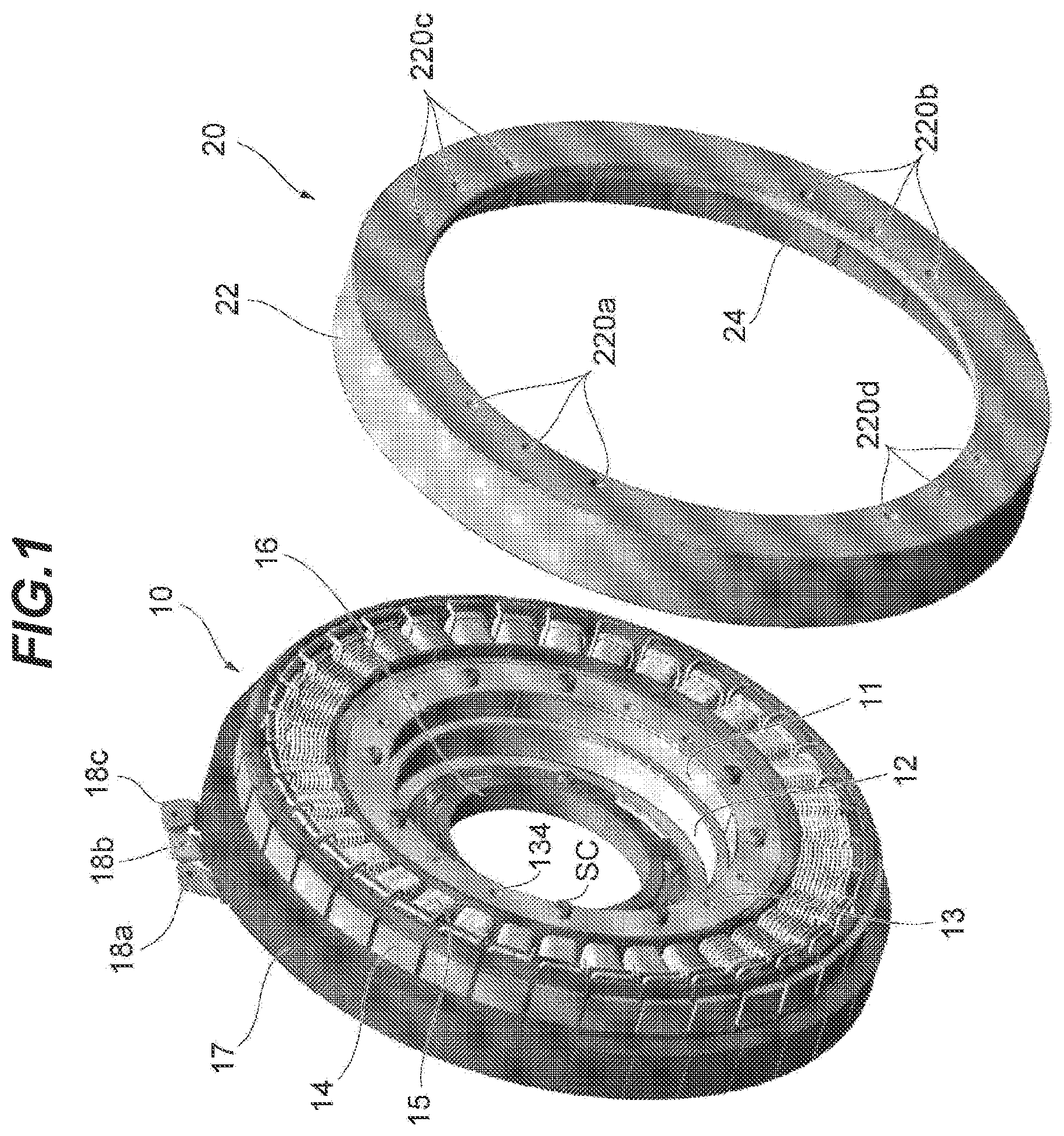 Patent US12323001 Figure 1 – Stator and motor including the stator