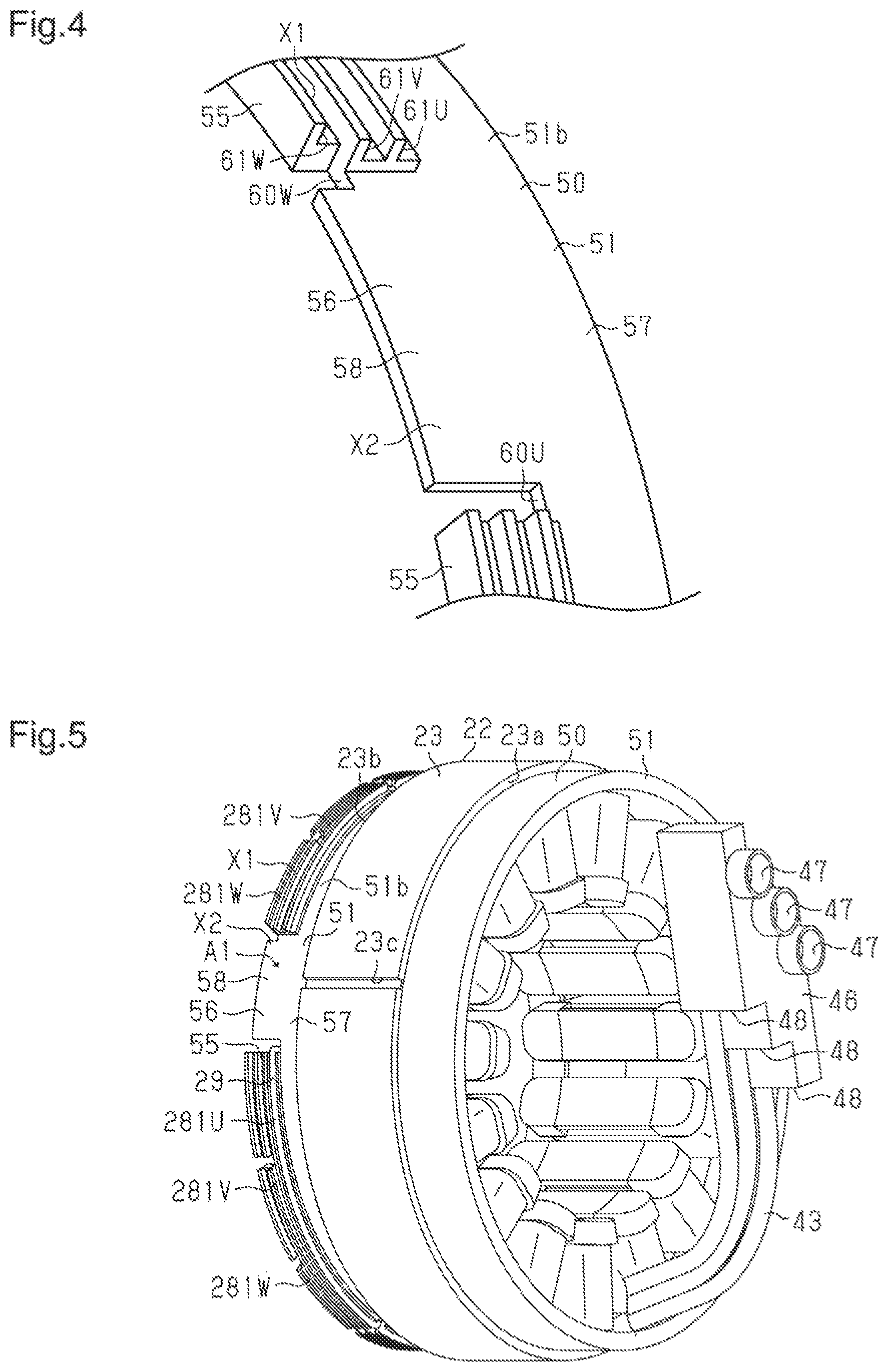 Patent US12323002 Figure 4 – Motor-driven compressor and method for manufacturing motor-driven compressor