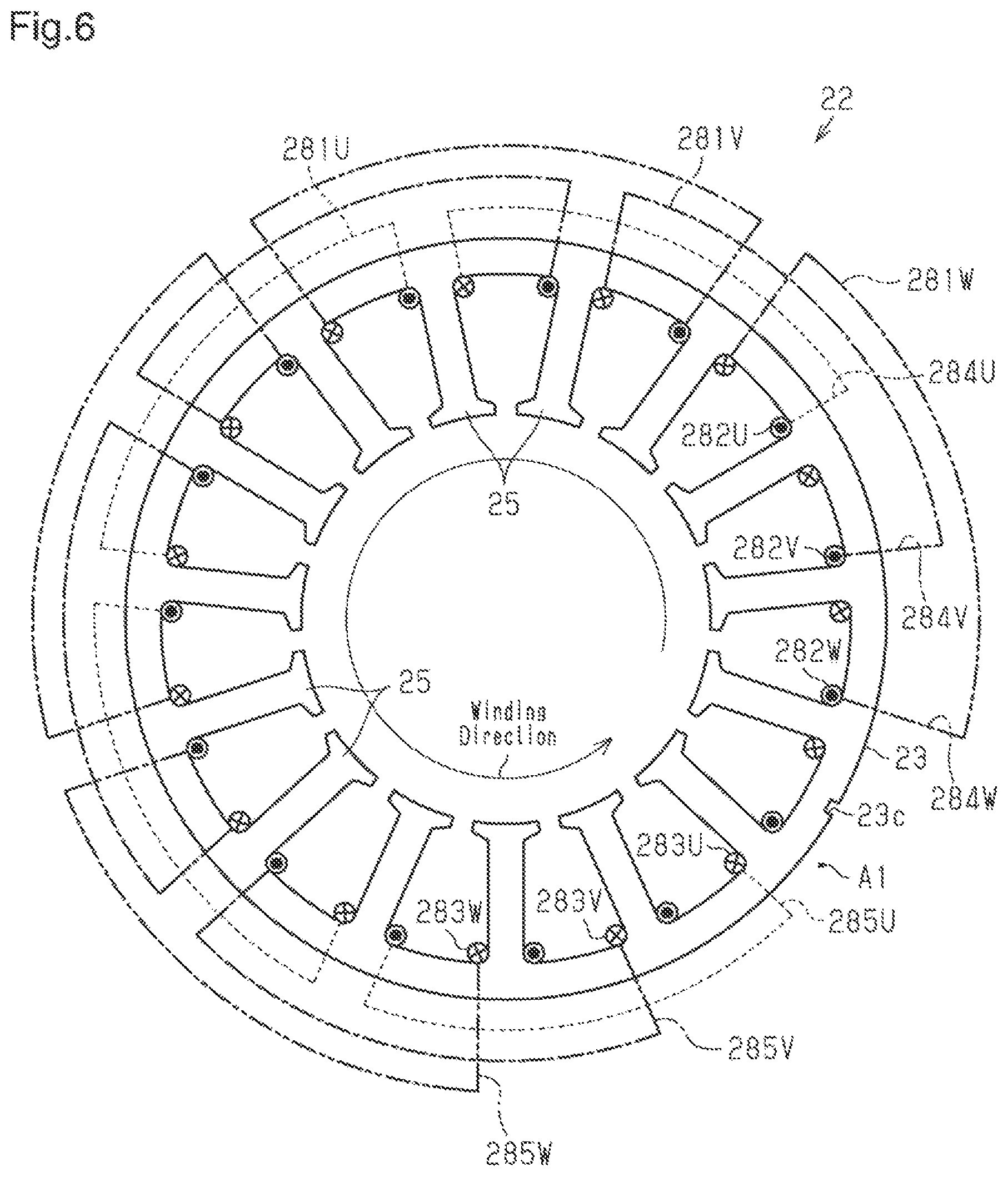 Patent US12323002 Figure 5 – Motor-driven compressor and method for manufacturing motor-driven compressor