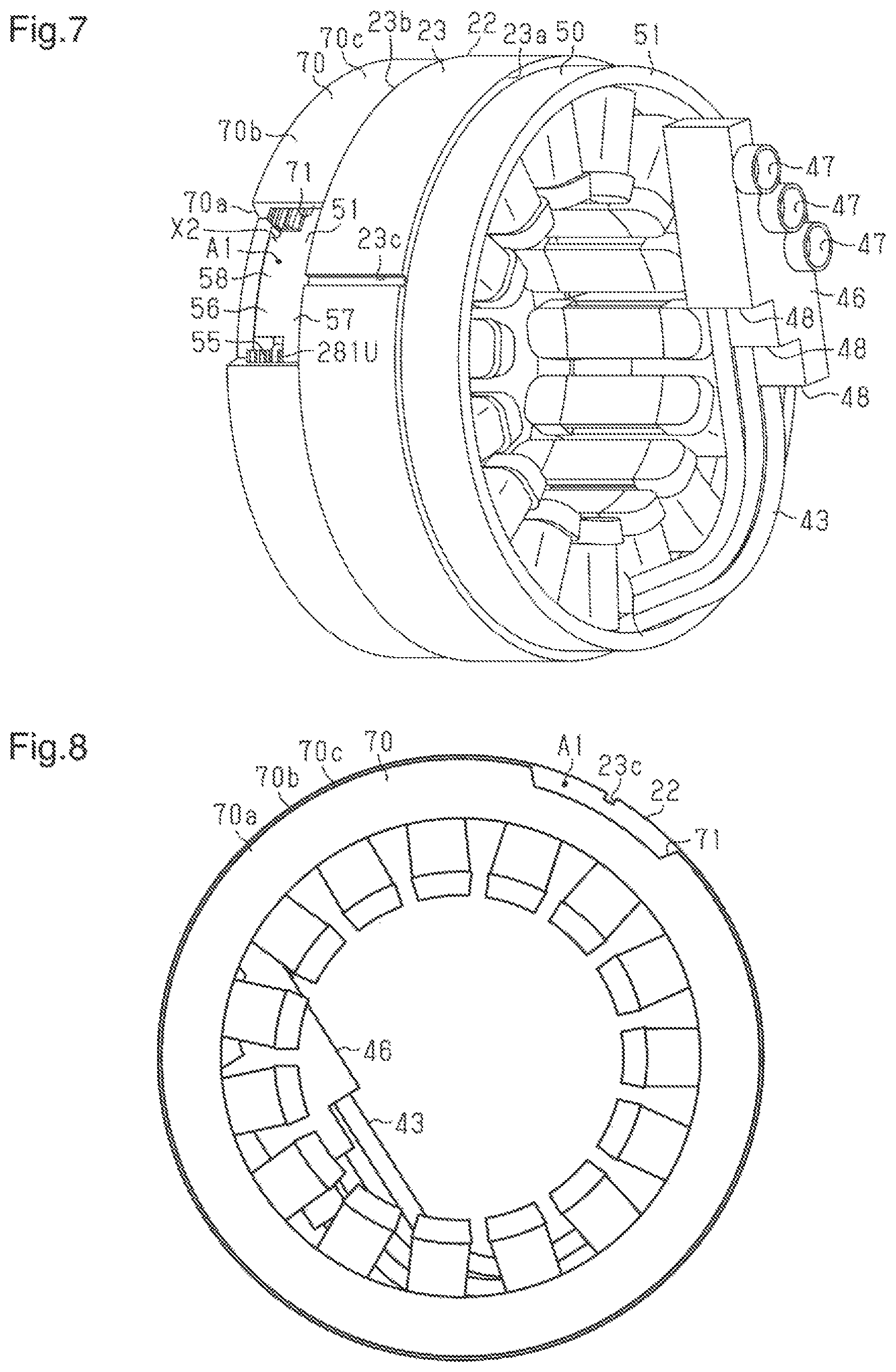 Patent US12323002 Figure 6 – Motor-driven compressor and method for manufacturing motor-driven compressor