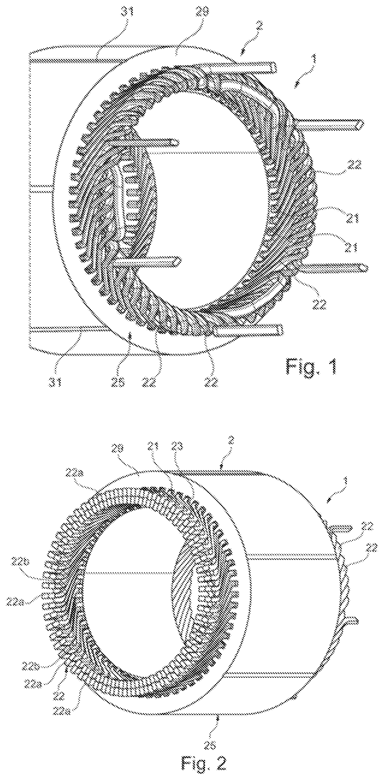 Patent US12323003 Figure 1 – Stator for a rotating electrical machine
