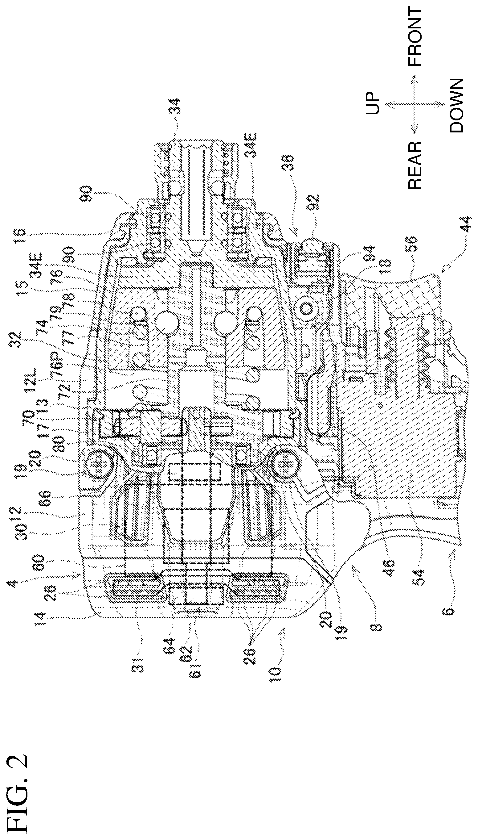 Patent US12323008 Figure 2 – Electric work machine