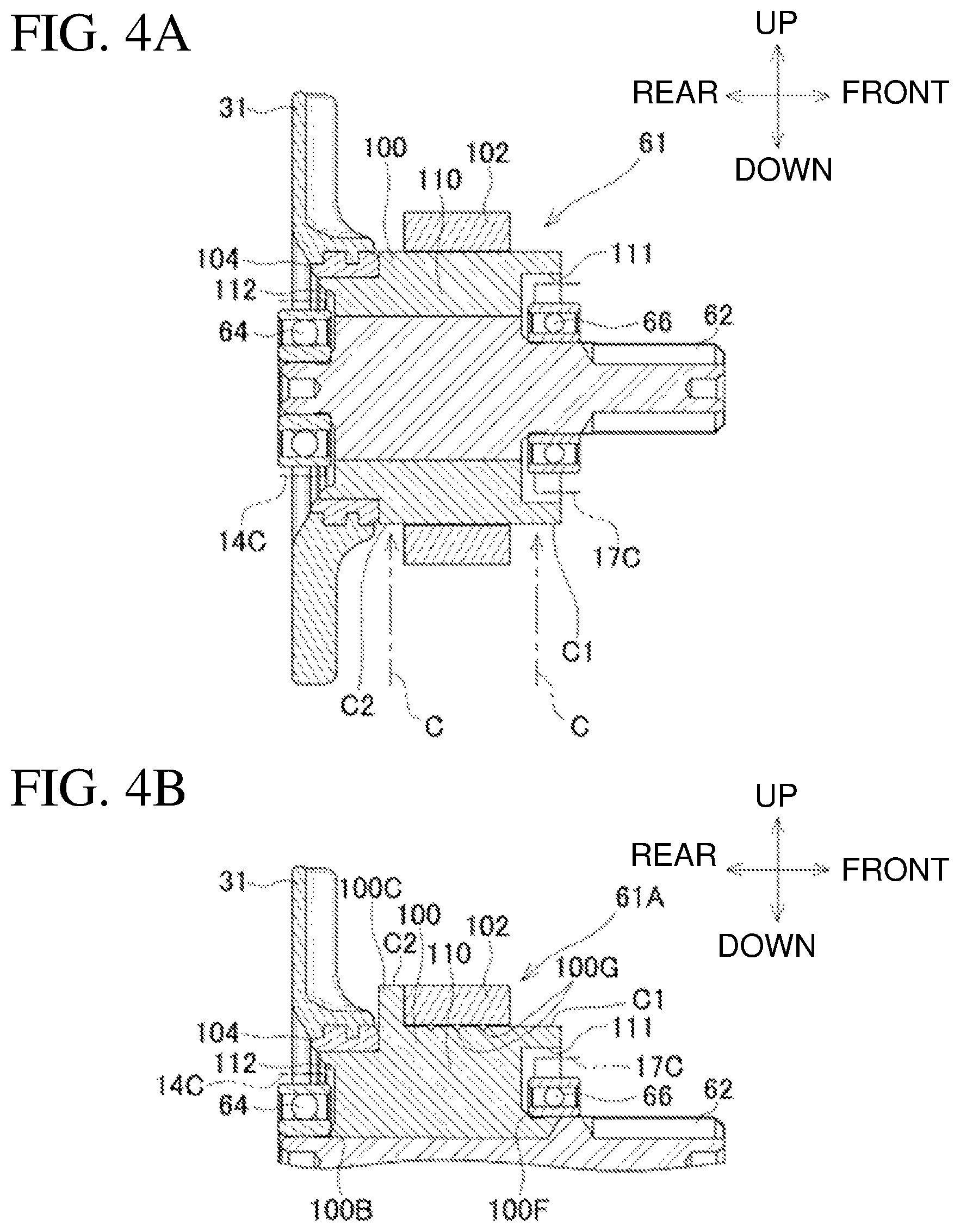 Patent US12323008 Figure 4 – Electric work machine