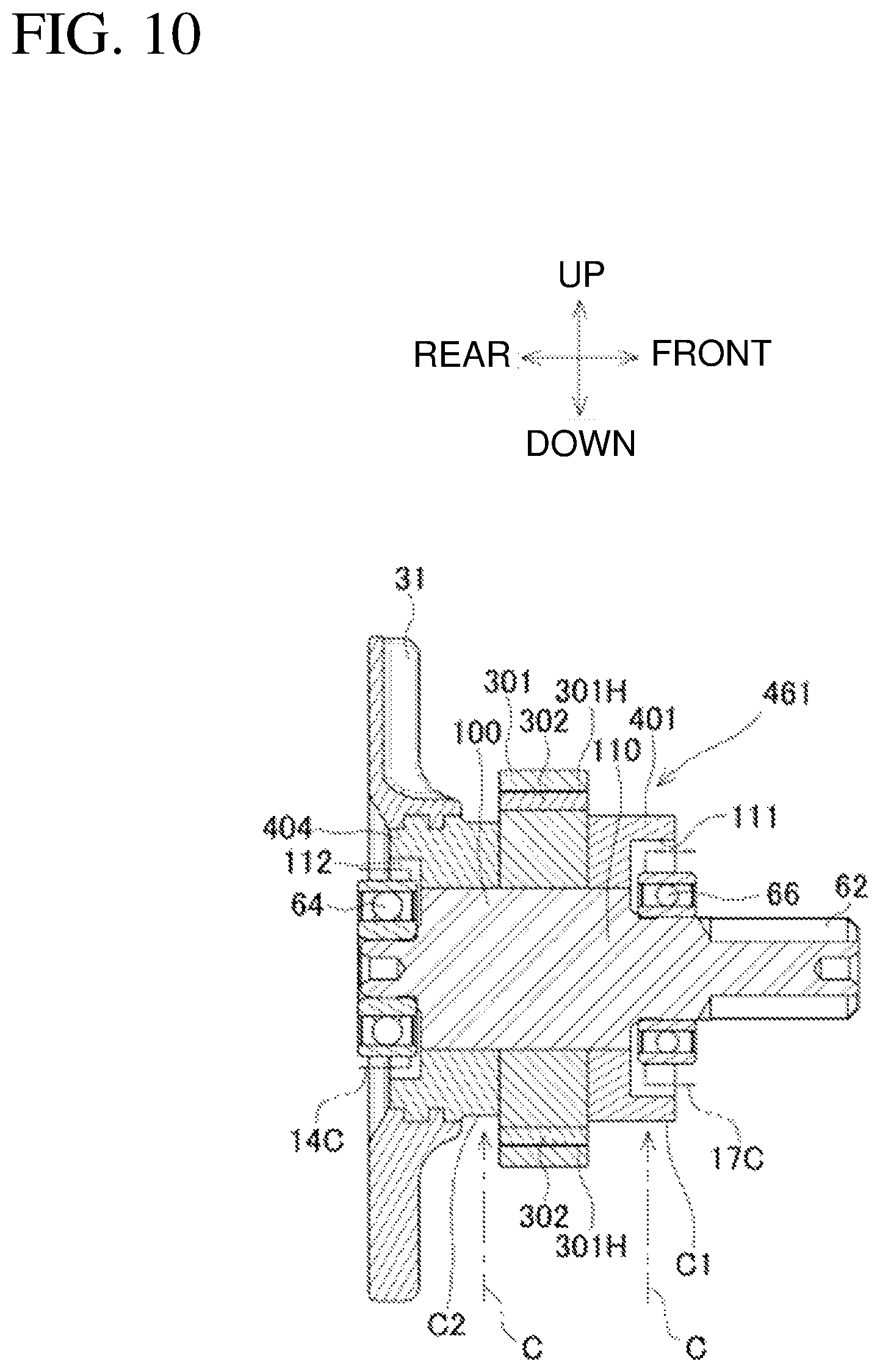 Patent US12323008 Figure 10 – Electric work machine