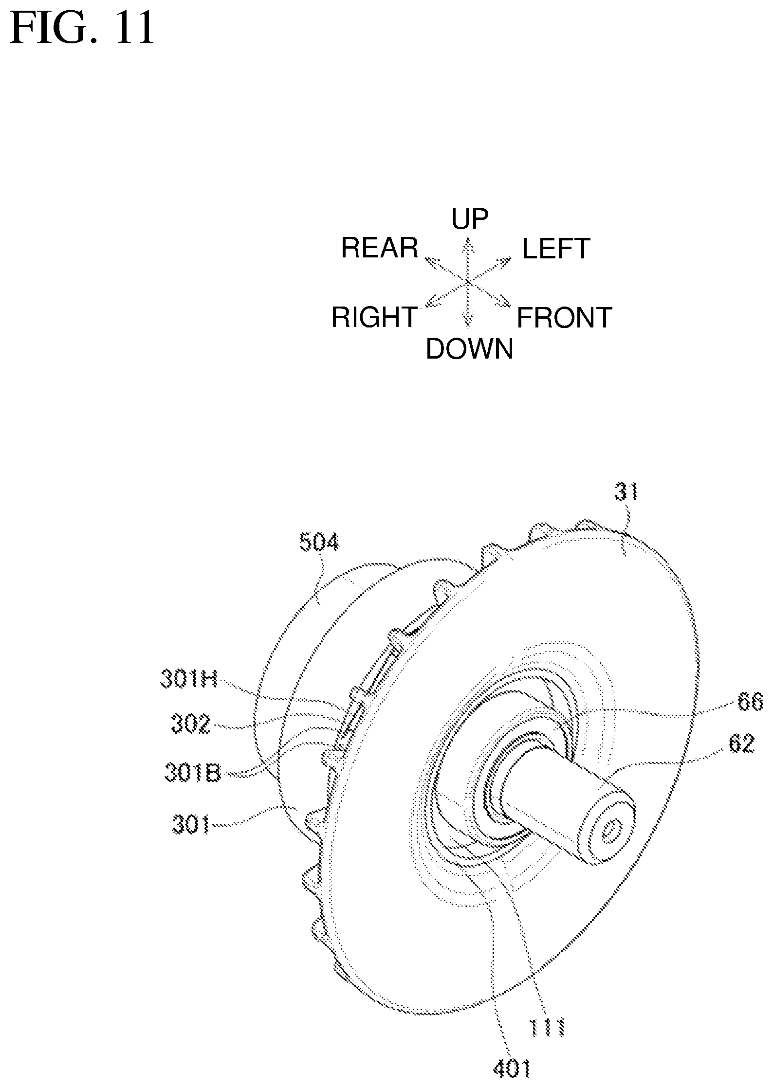 Patent US12323008 Figure 11 – Electric work machine