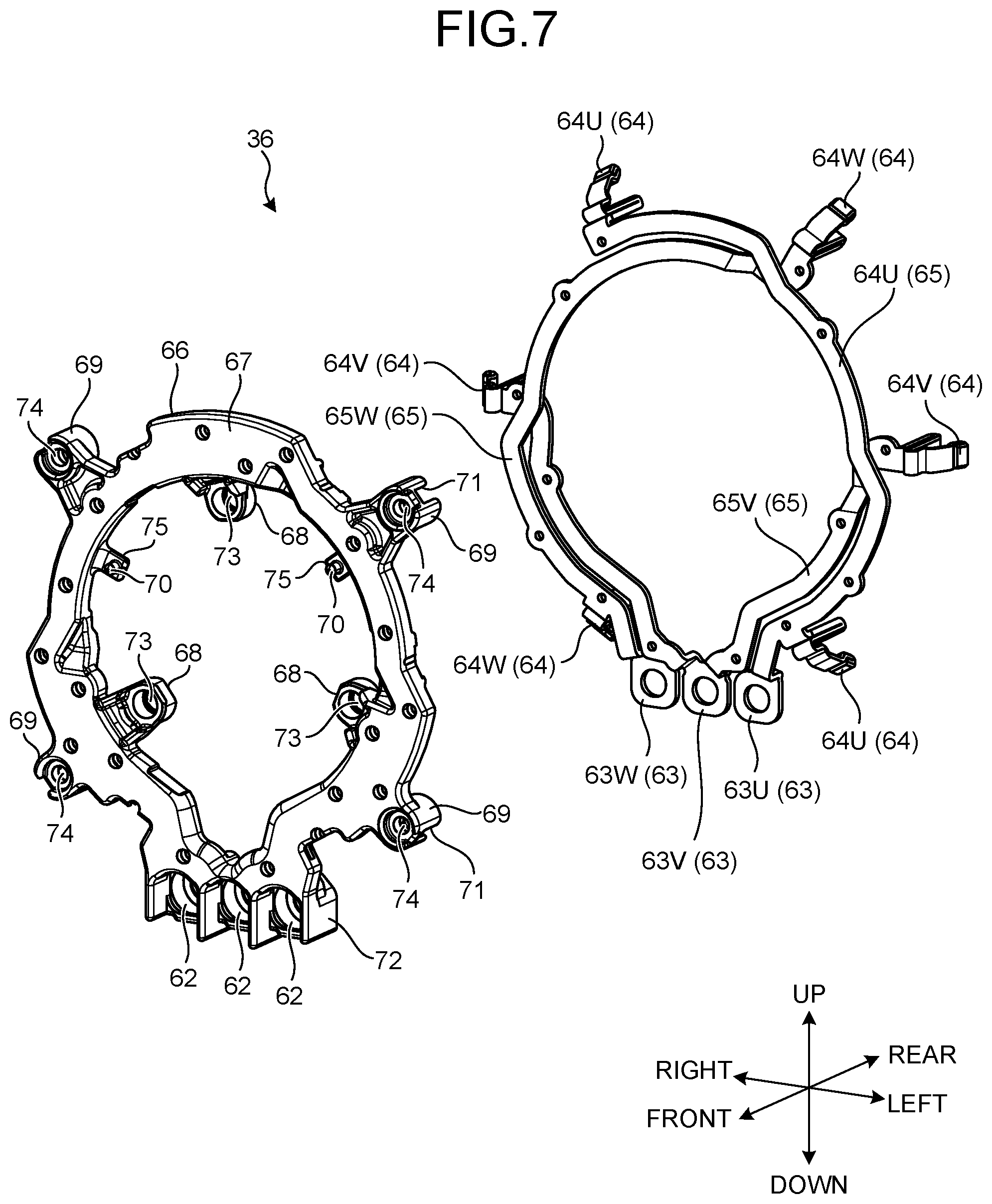 Patent US12323011 Figure 7 – Electric work machine