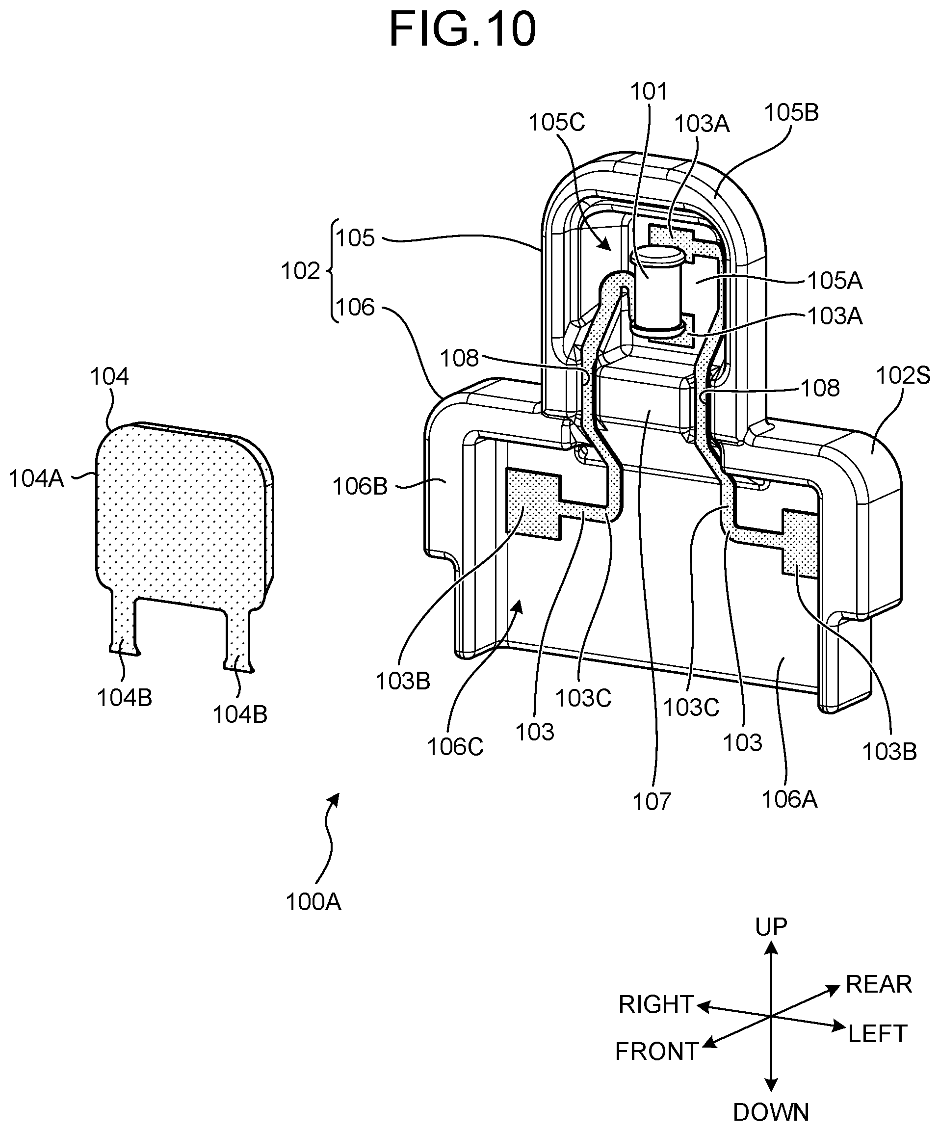 Patent US12323011 Figure 10 – Electric work machine