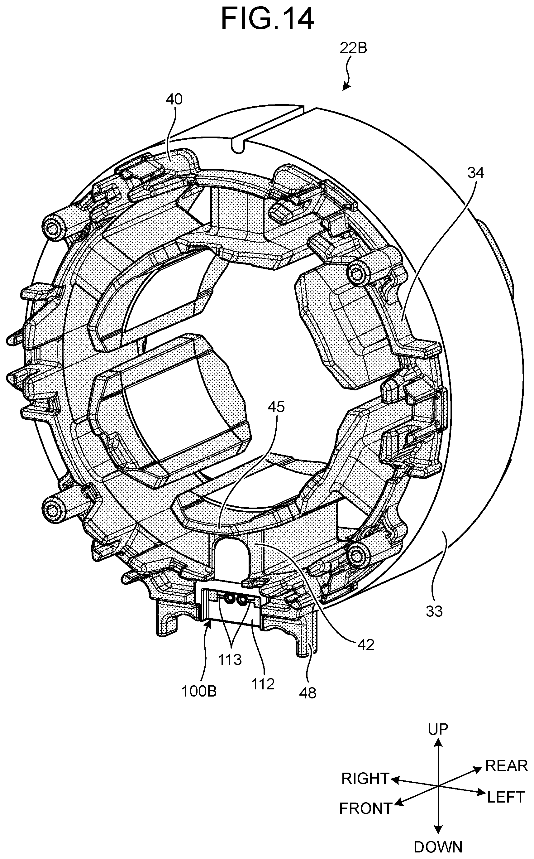 Patent US12323011 Figure 14 – Electric work machine