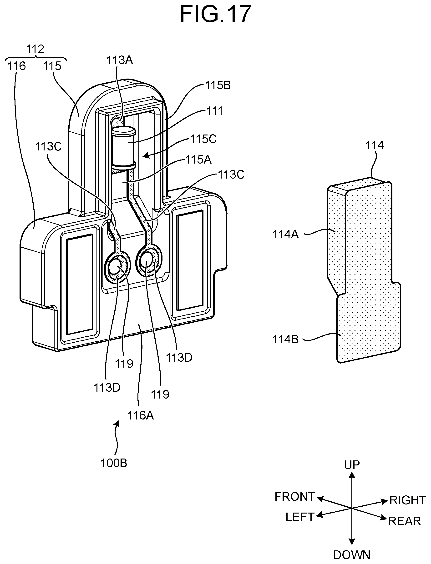 Patent US12323011 Figure 17 – Electric work machine
