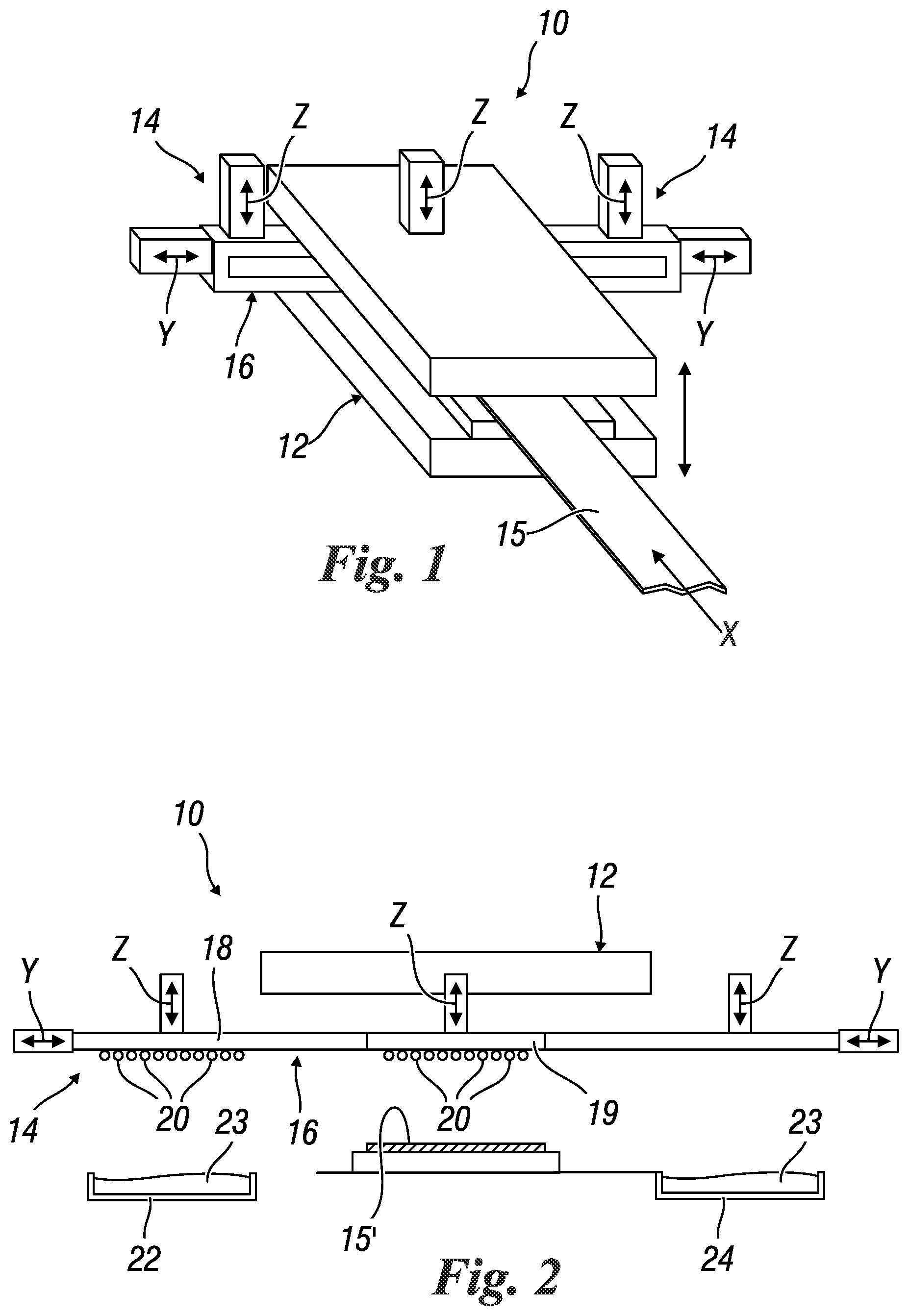 Patent US12323015 Figure 1 – Apparatus for the assembly of lamellar packs for electrical use