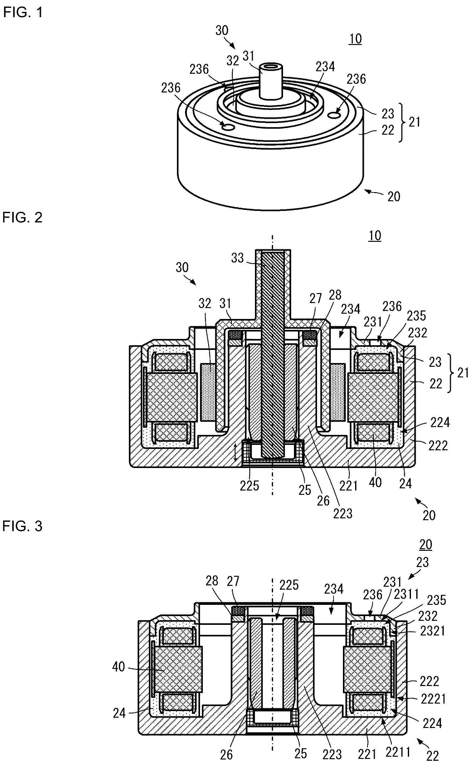 Patent US12323020 — Brushless motor — Figure 1