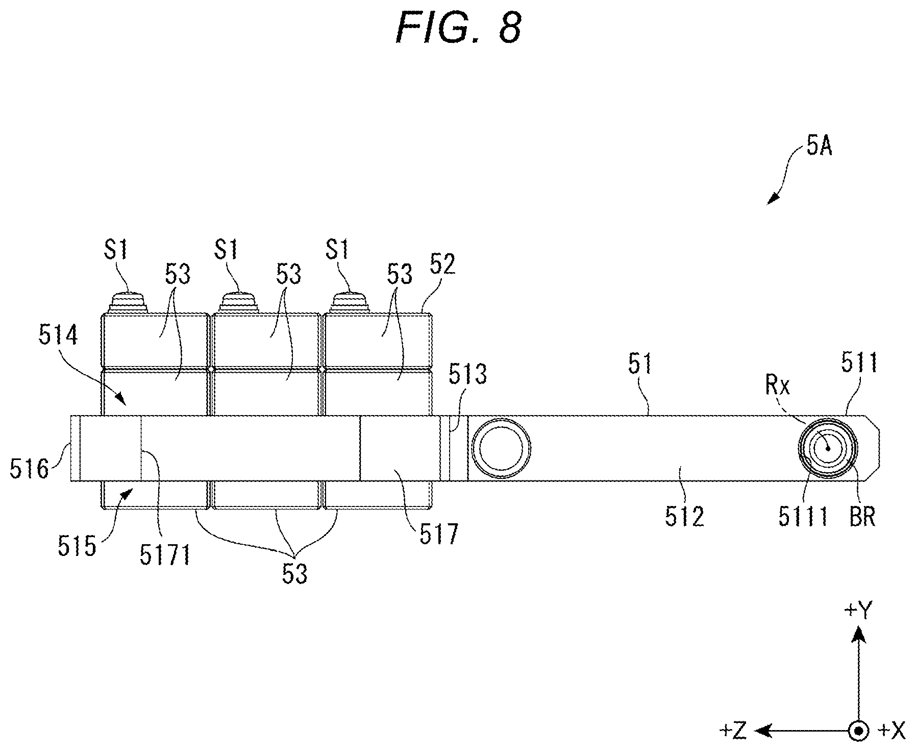 Patent US12323021 Figure 8 – Vibration generation device, vibration reduction device, and electronic apparatus