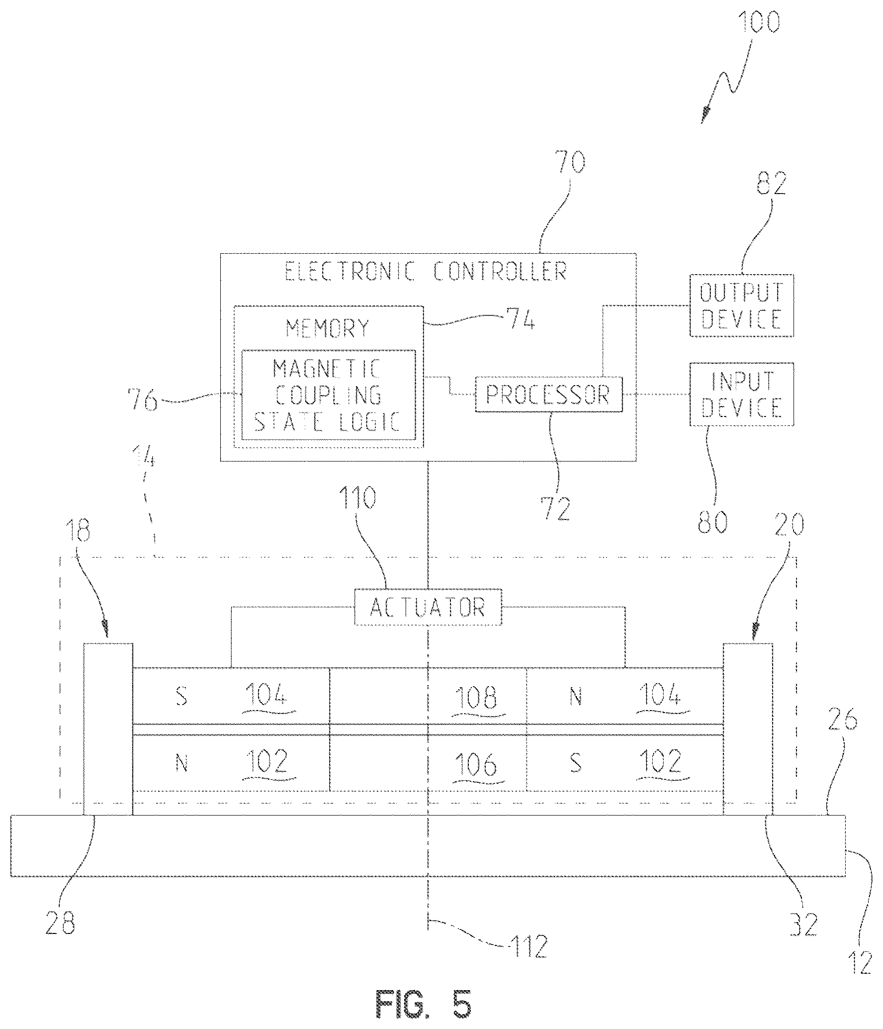 Patent US12323024 Figure 4 – Magnetic coupling device