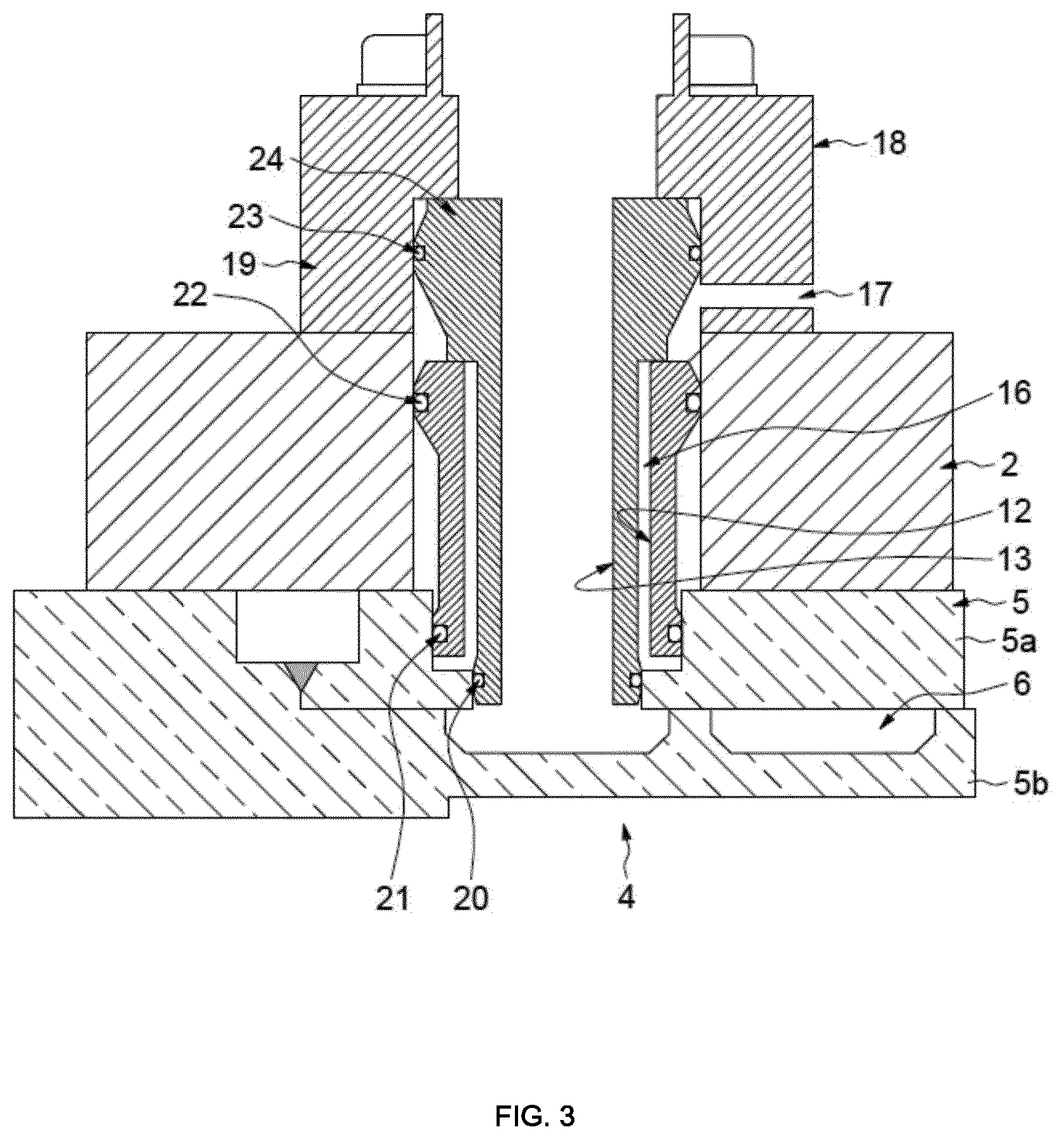 Patent US12323026 Figure 3 – System comprising a cooling device for a machine enclosed in a pressurized casing