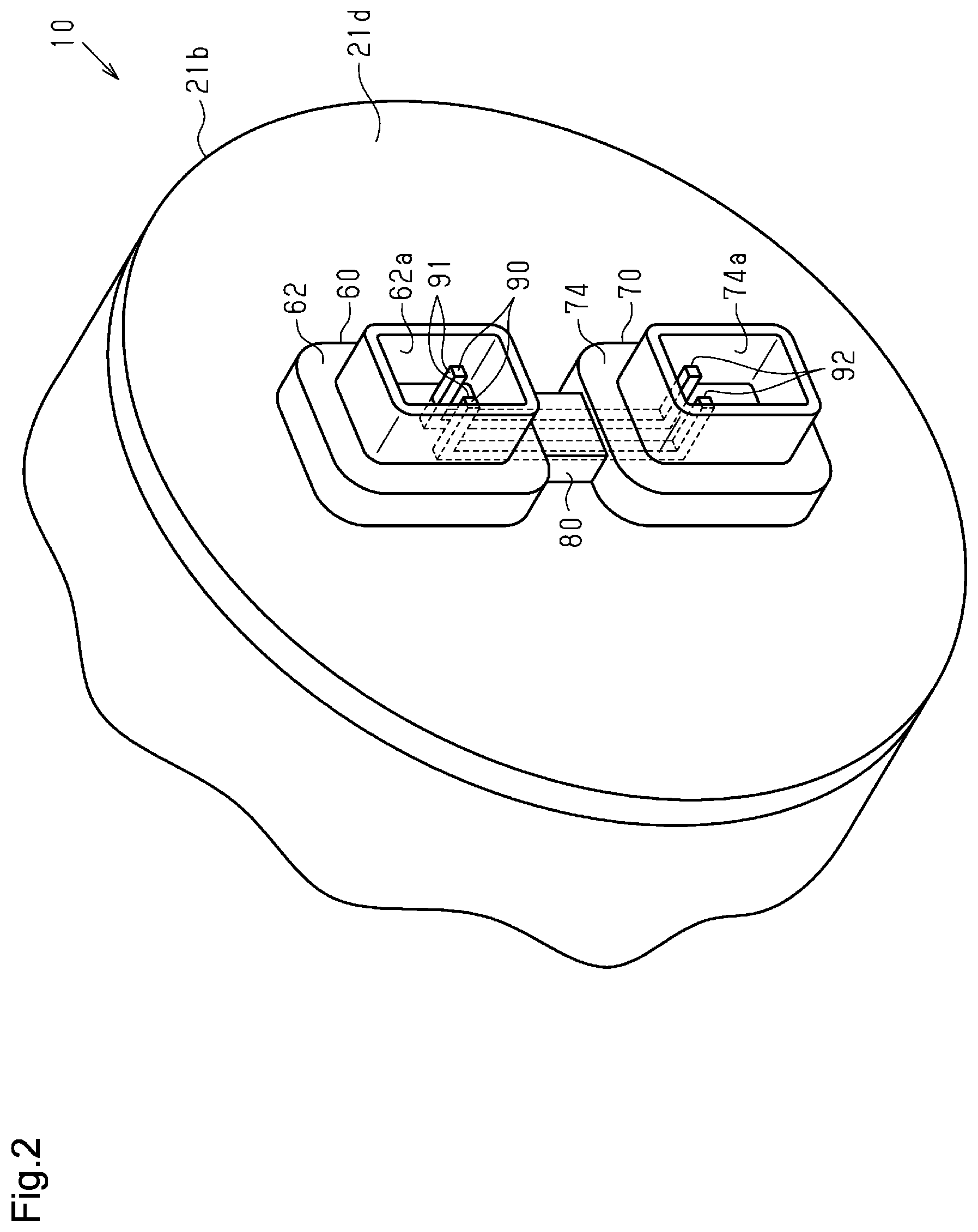 Patent US12323030 Figure 2 – Motor-driven compressor and housing for motor-driven compressor