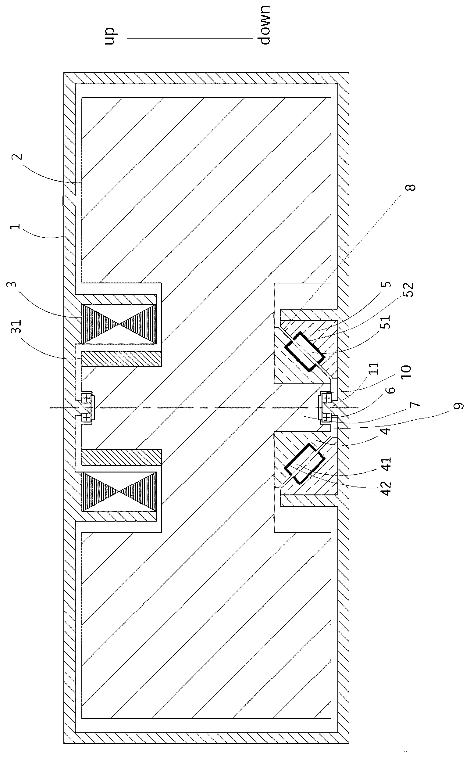 Patent US12323034 Figure 1 – Energy storage flywheel and energy storage apparatus
