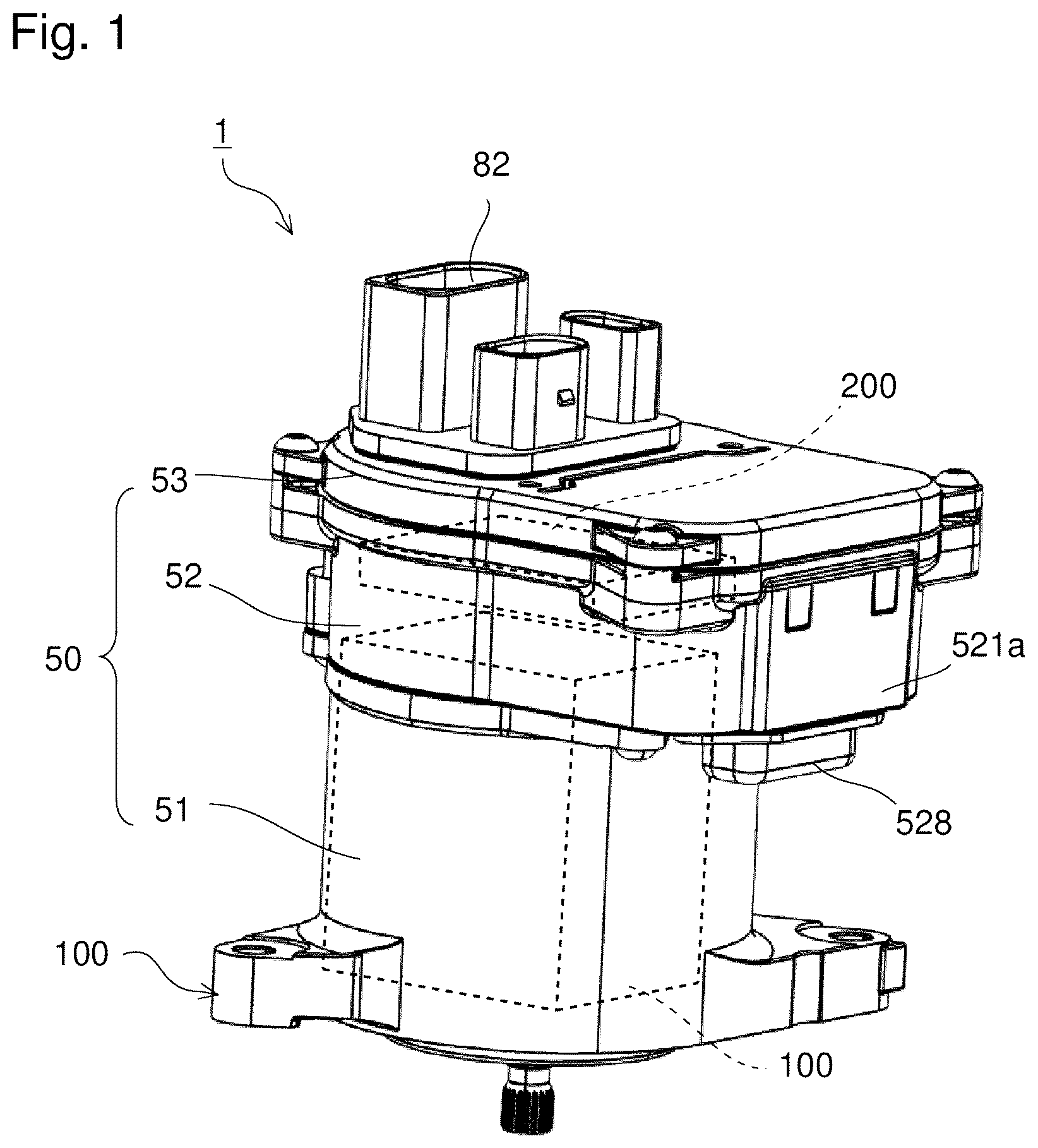 Patent US12323035 Figure 1 – Motor