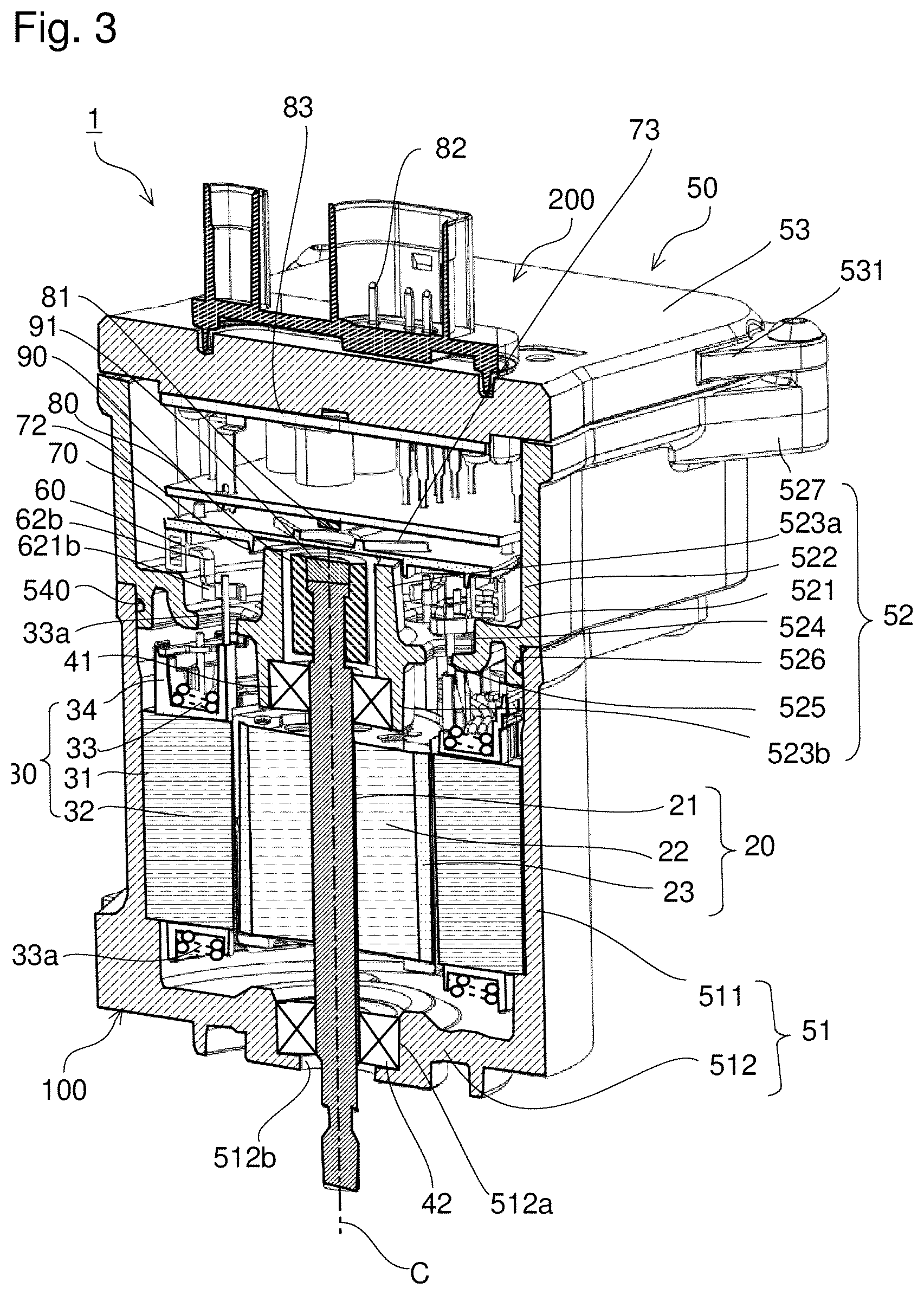 Patent US12323035 Figure 3 – Motor