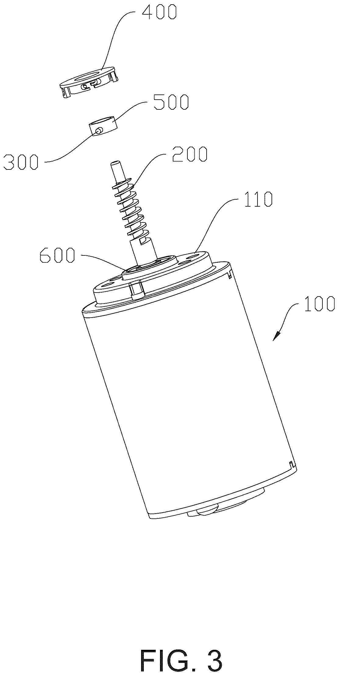 Patent US12323036 Figure 2 – Rotating self-locking actuator