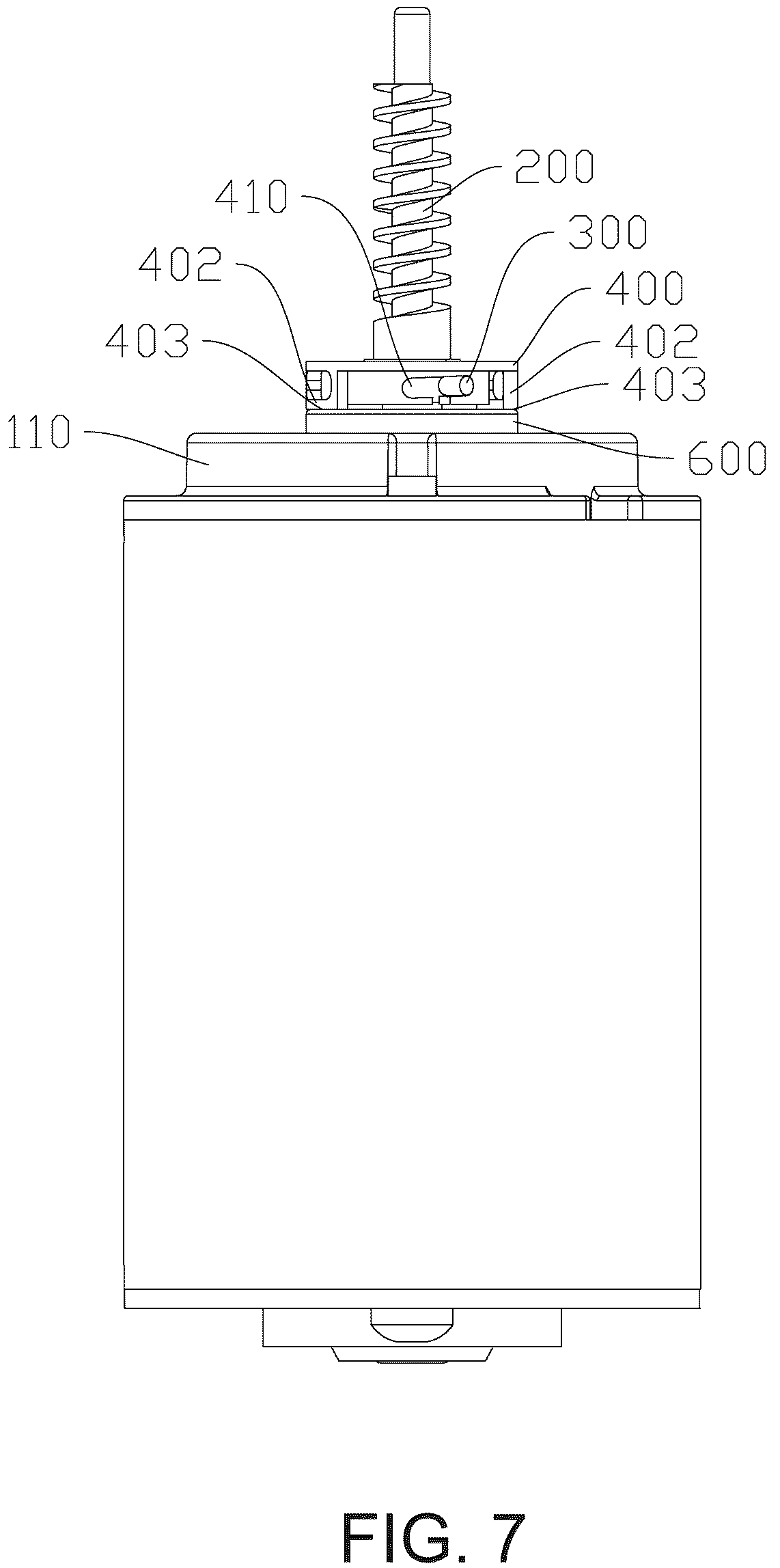 Patent US12323036 Figure 6 – Rotating self-locking actuator