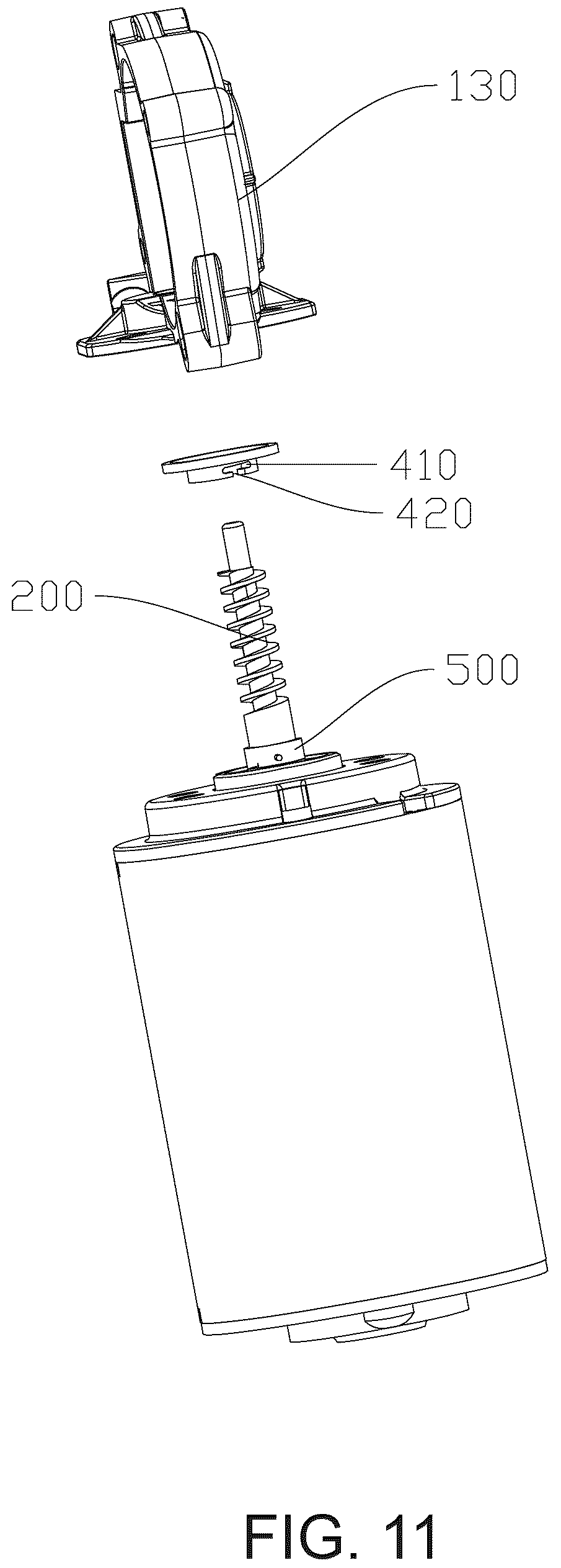 Patent US12323036 Figure 10 – Rotating self-locking actuator