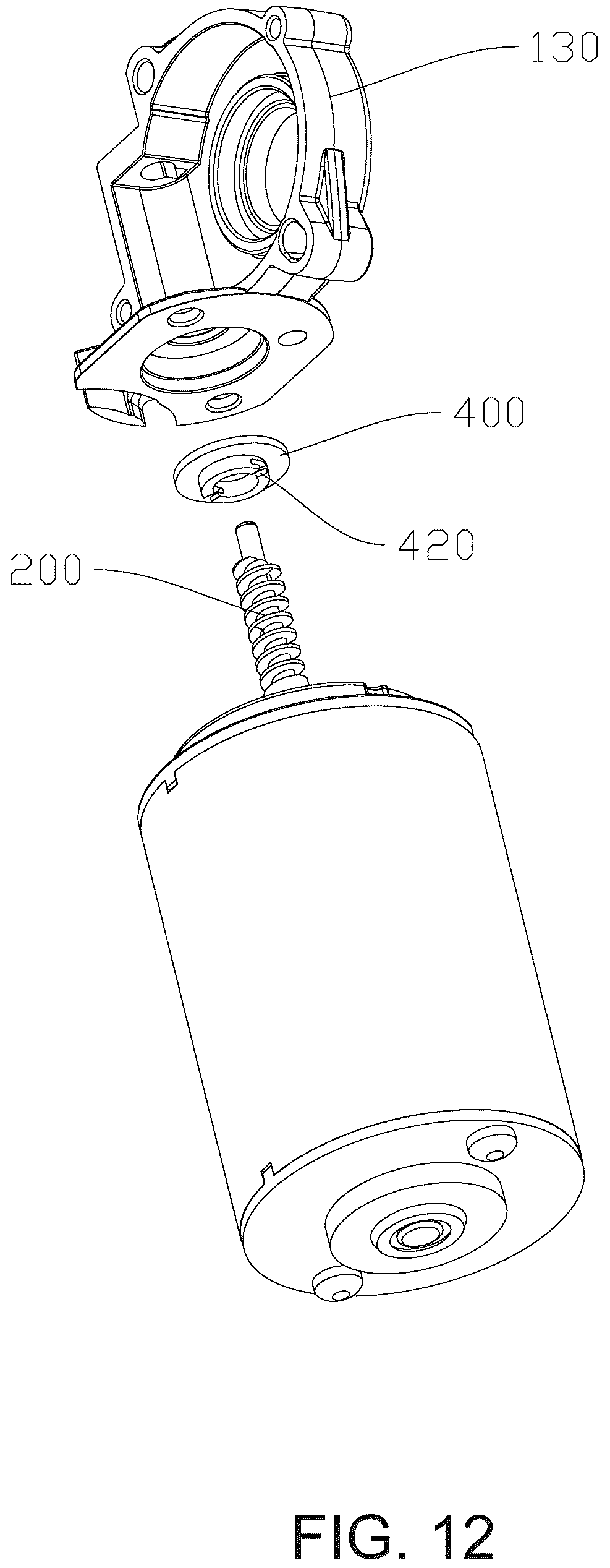 Patent US12323036 Figure 11 – Rotating self-locking actuator