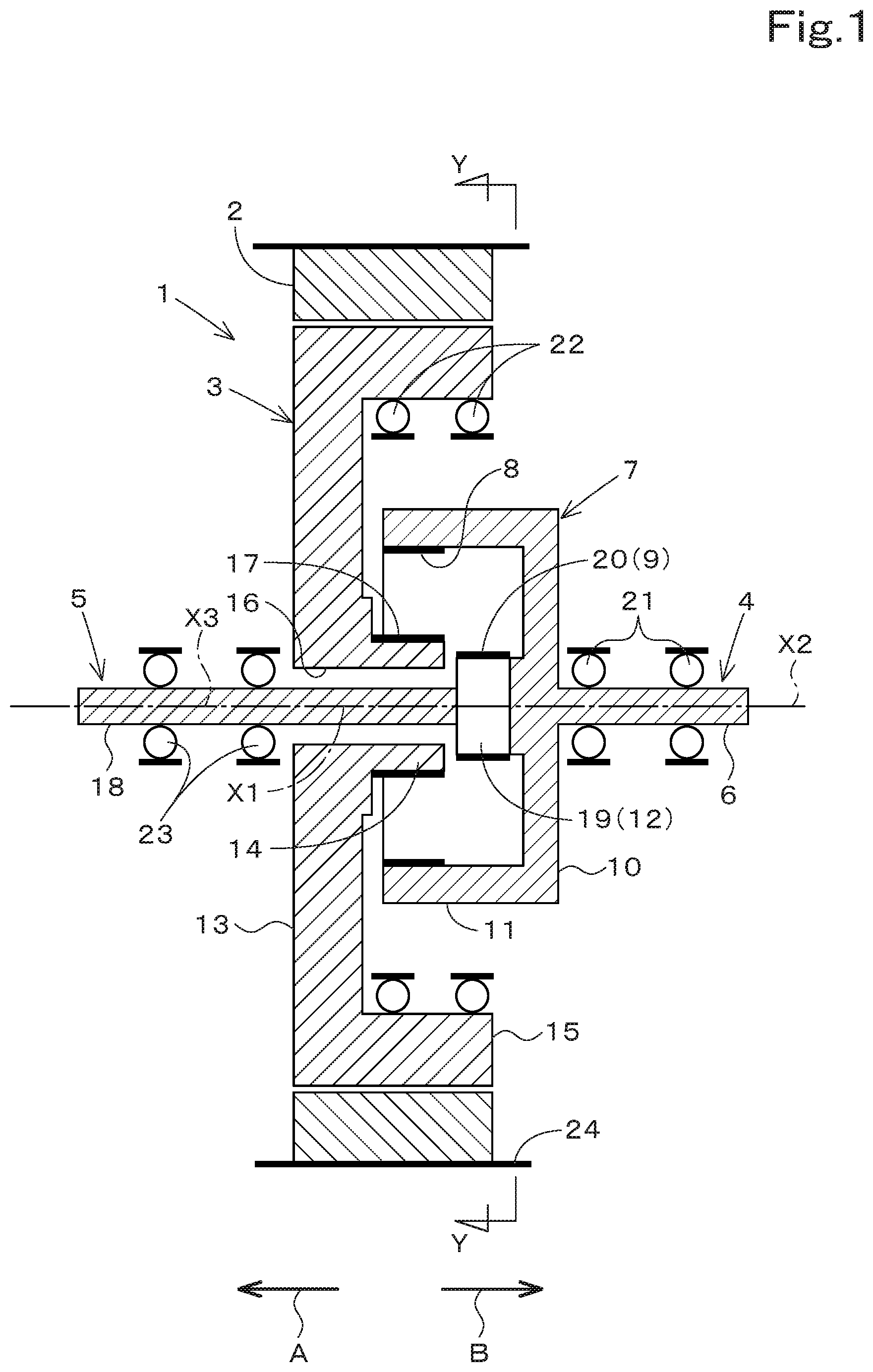 Patent US12323037 — Rotating electrical machine — Figure 1