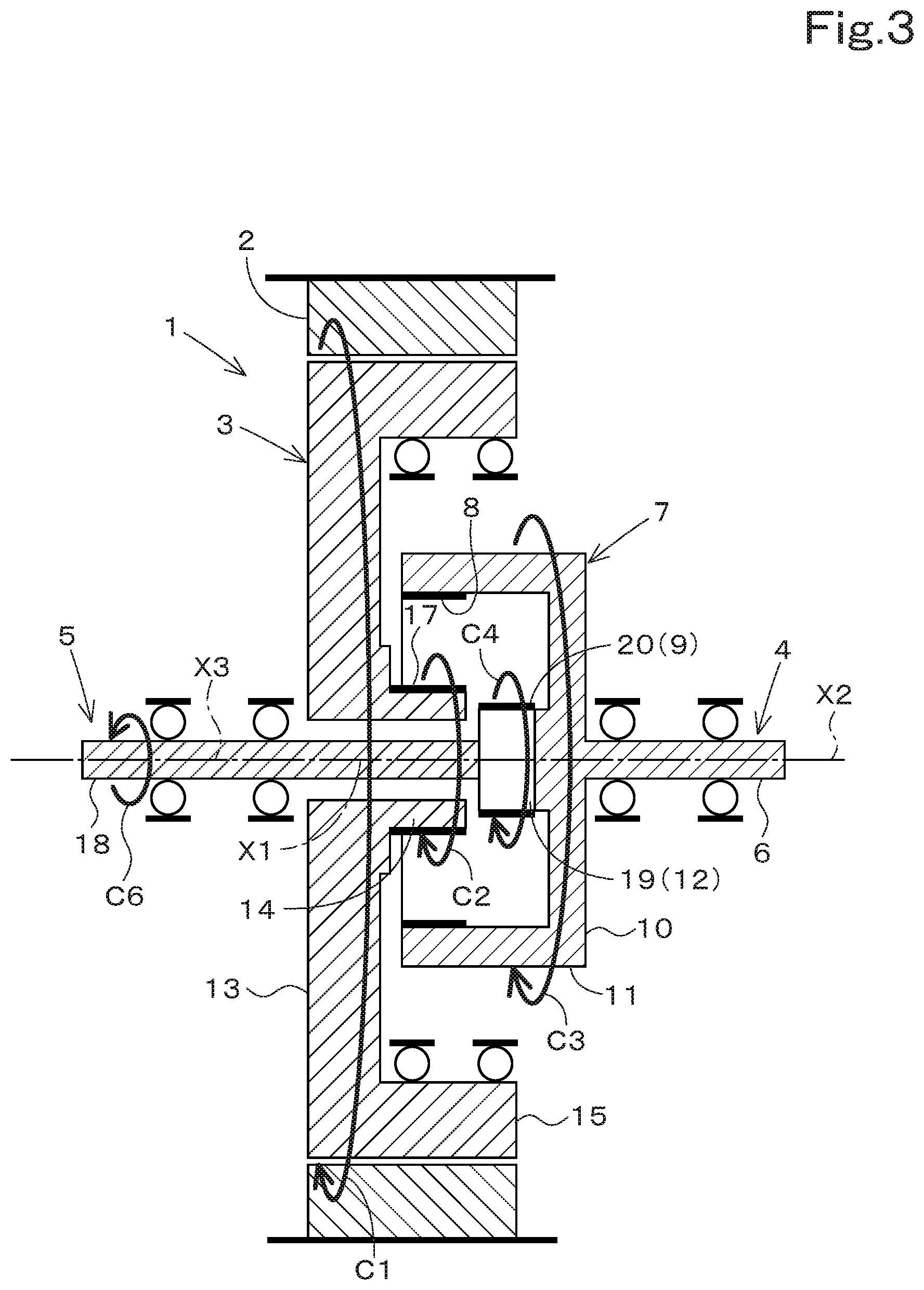 Patent US12323037 Figure 3 – Rotating electrical machine
