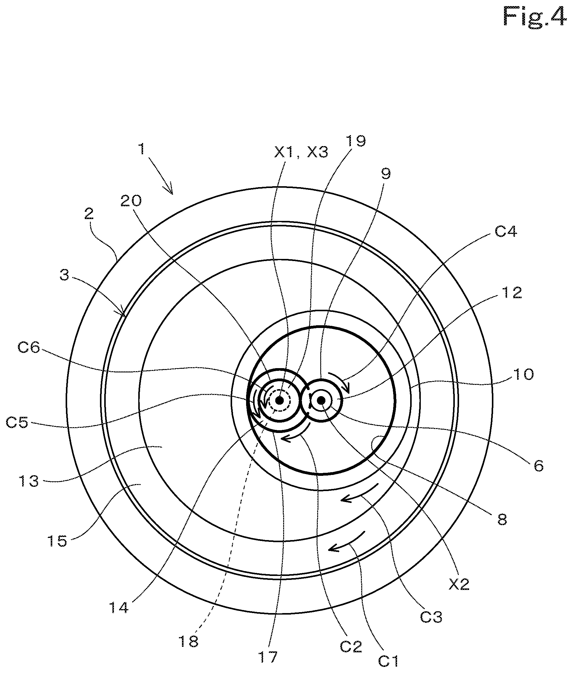 Patent US12323037 Figure 4 – Rotating electrical machine