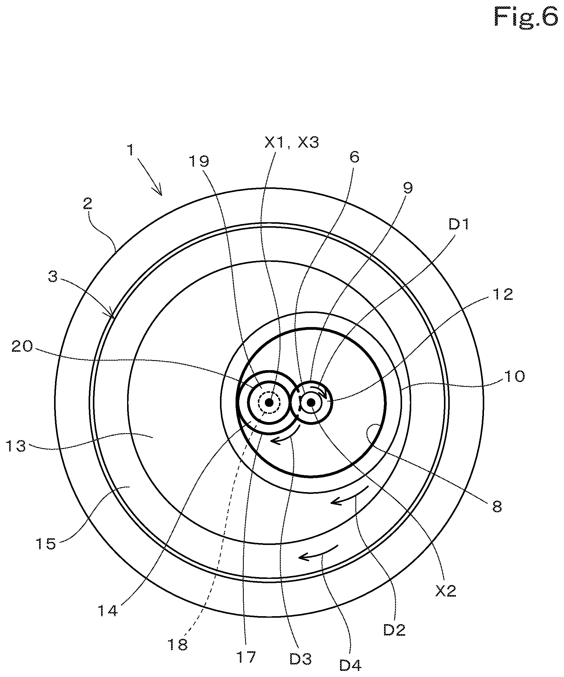 Patent US12323037 Figure 6 – Rotating electrical machine