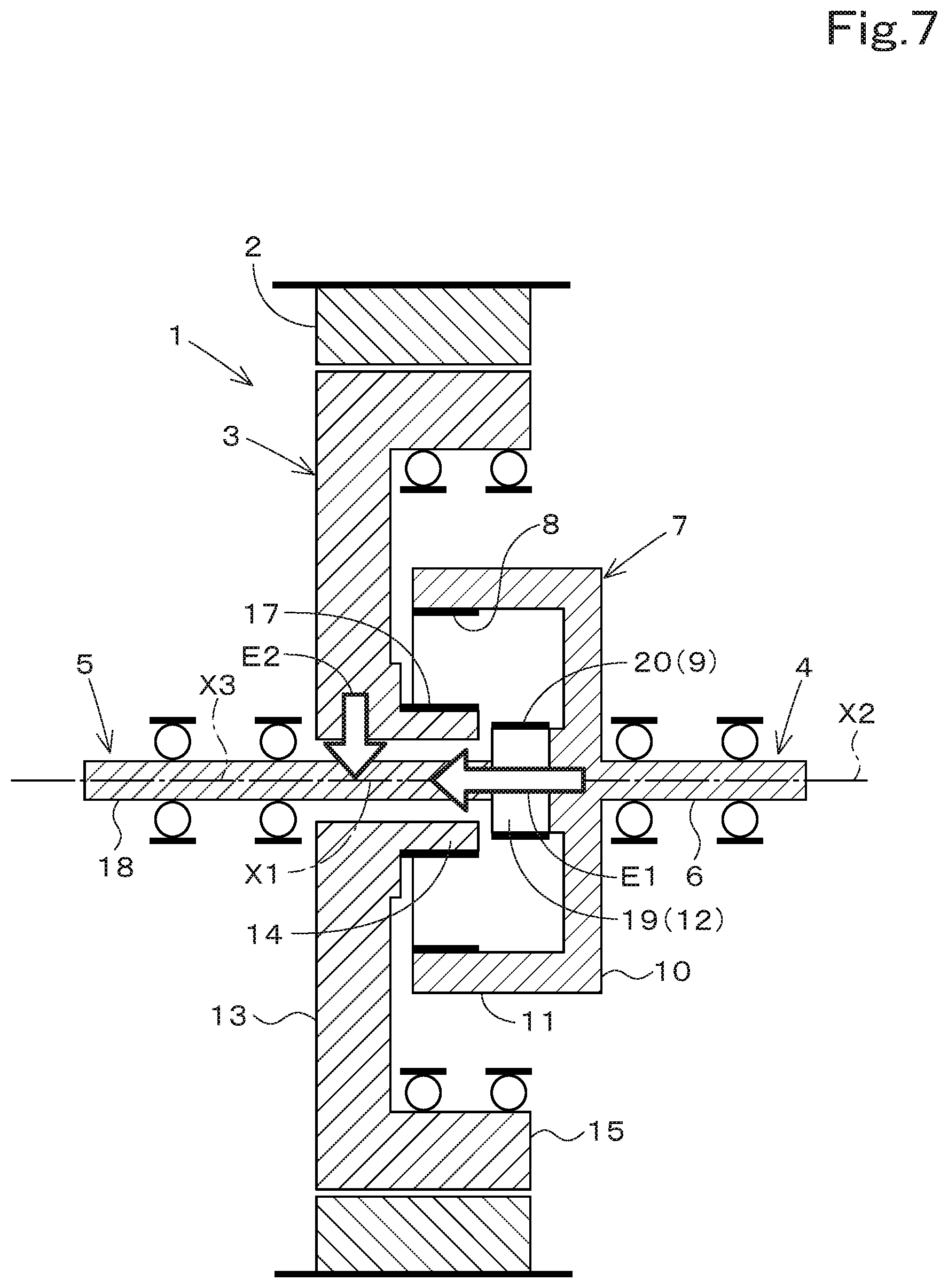 Patent US12323037 Figure 7 – Rotating electrical machine