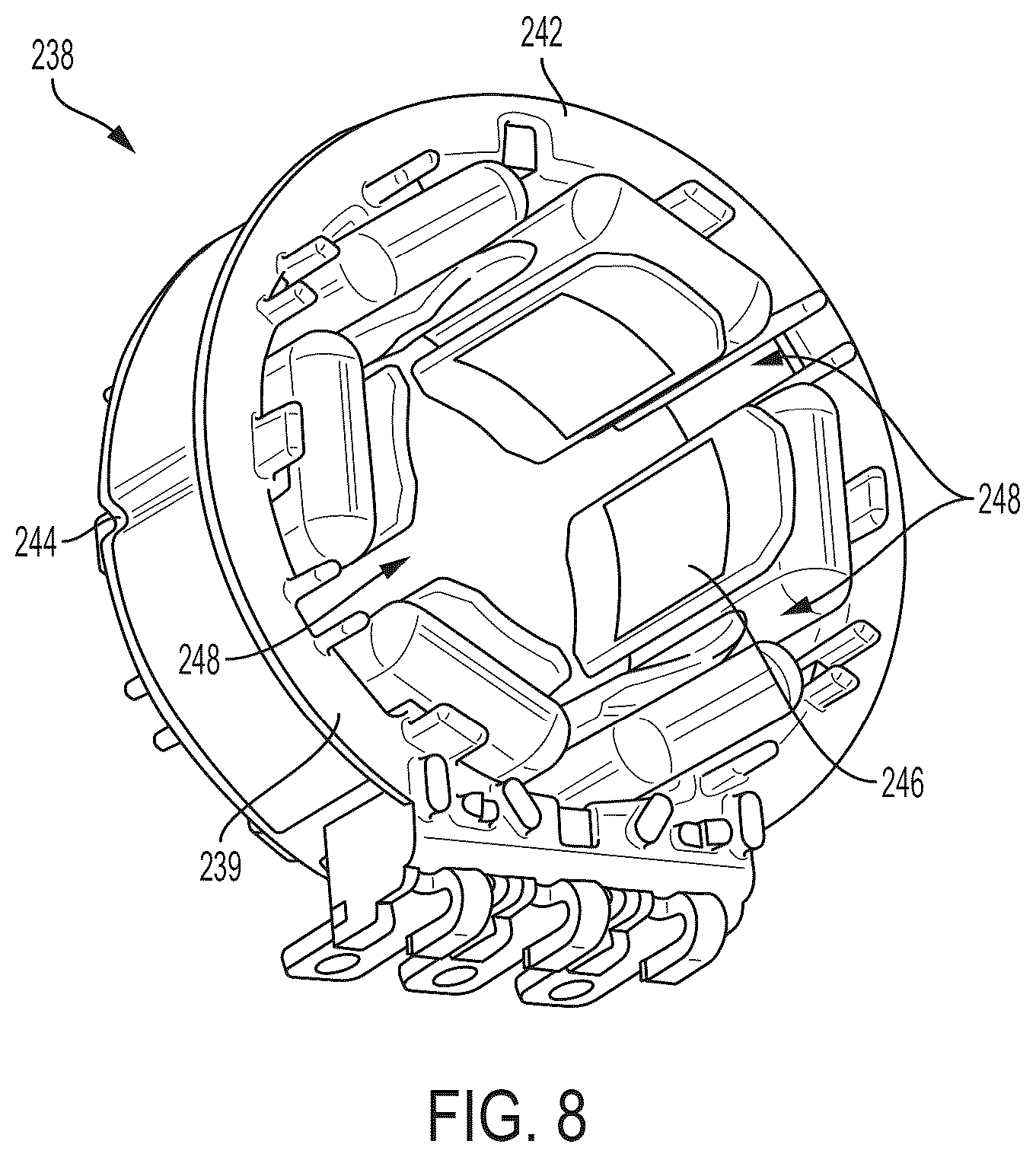 Patent US12323038 Figure 7 – Brushless motor for a power tool