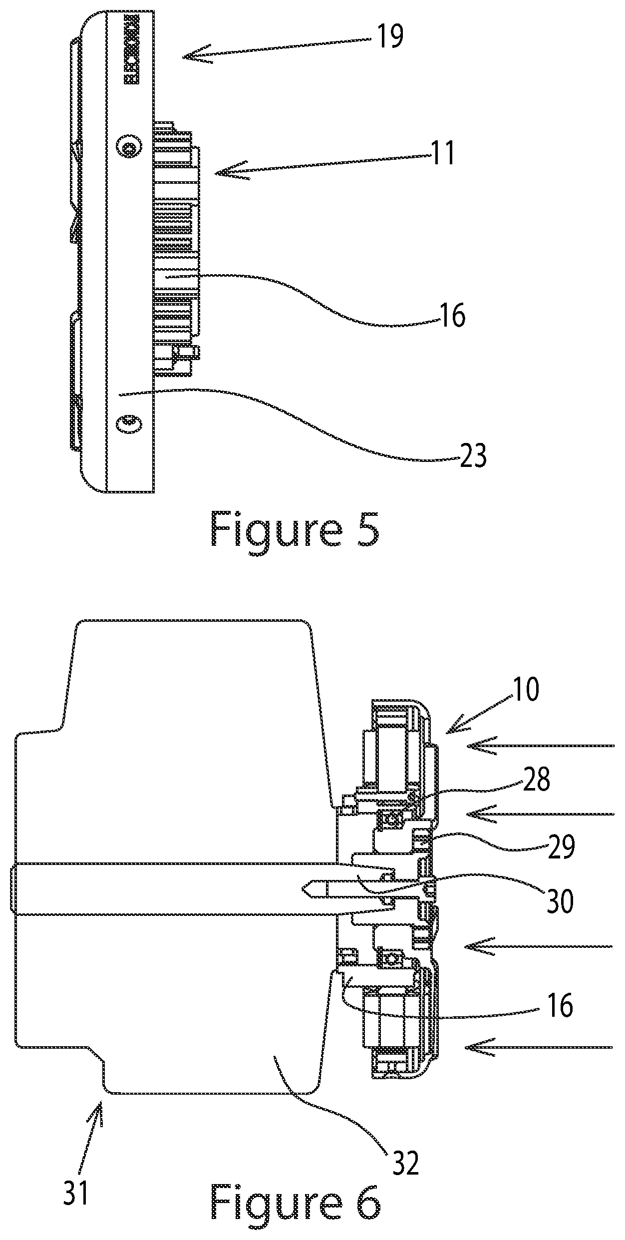 Patent US12323039 Figure 5 – Air cooling of an internal combustion engine with an electrical motor or generator