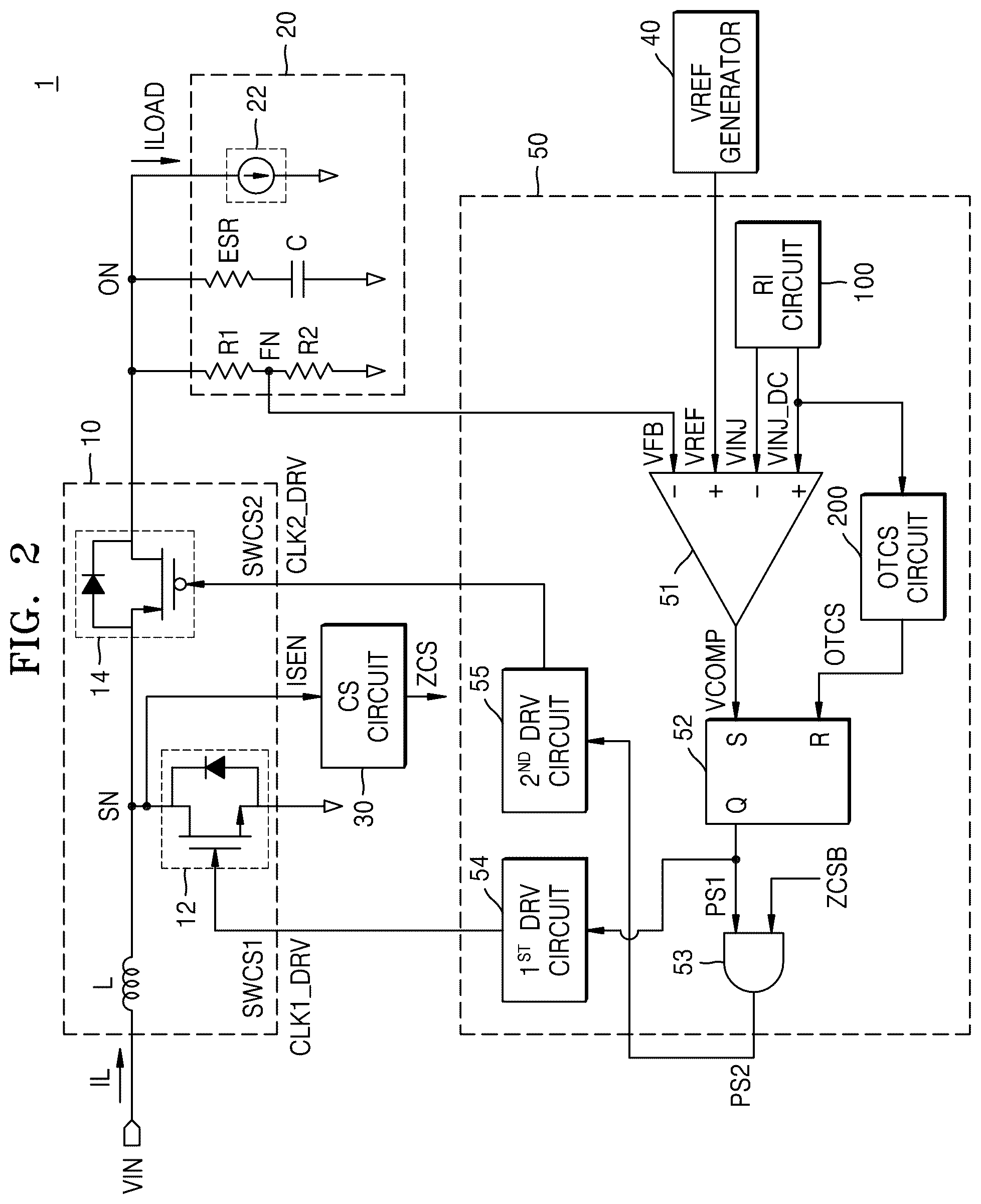 Patent US12323041 Figure 2 – Voltage converter and power management device including the same