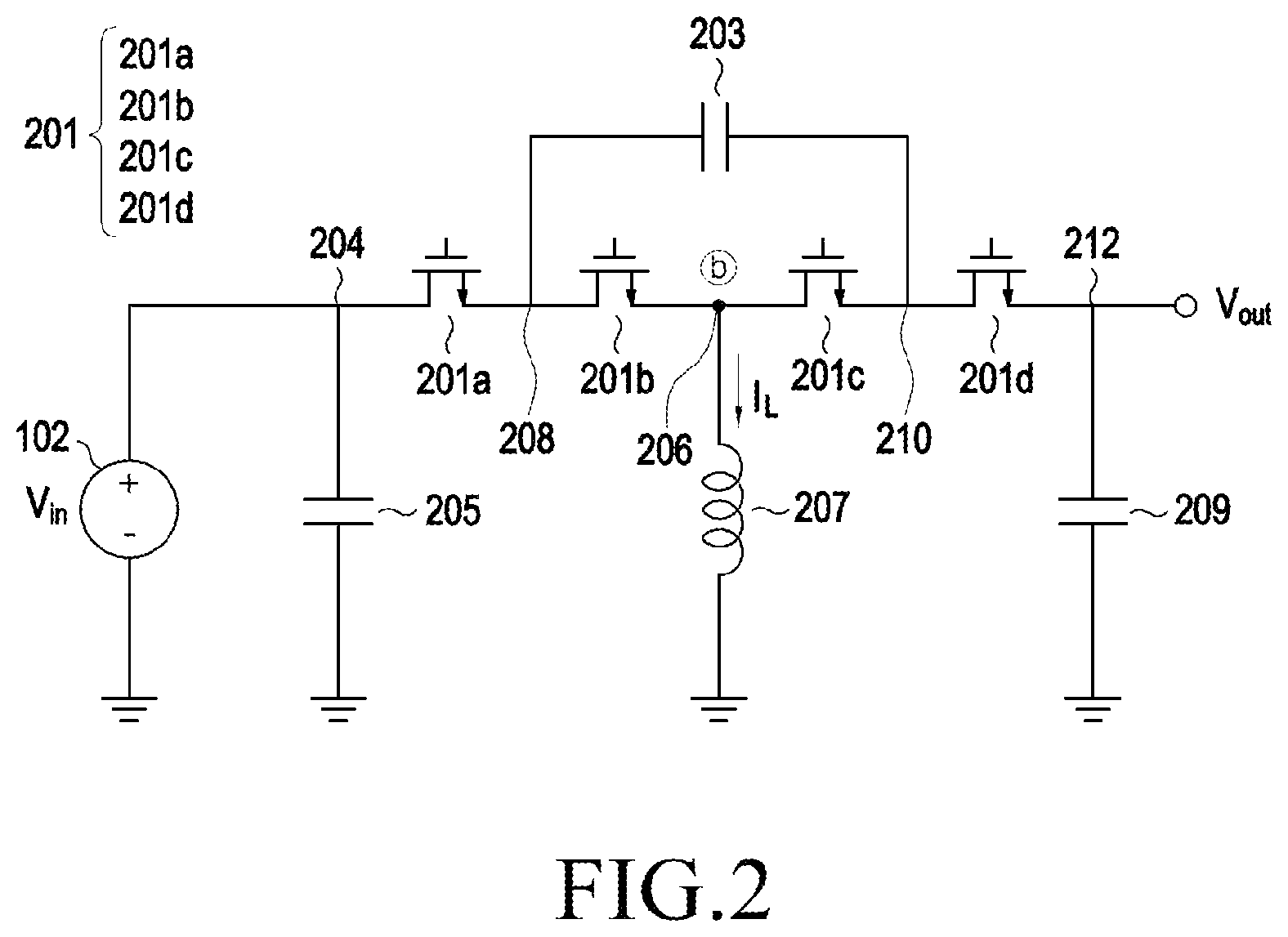 Patent US12323044 Figure 2 – 3-level-inverting buck-boost converter and control method thereof