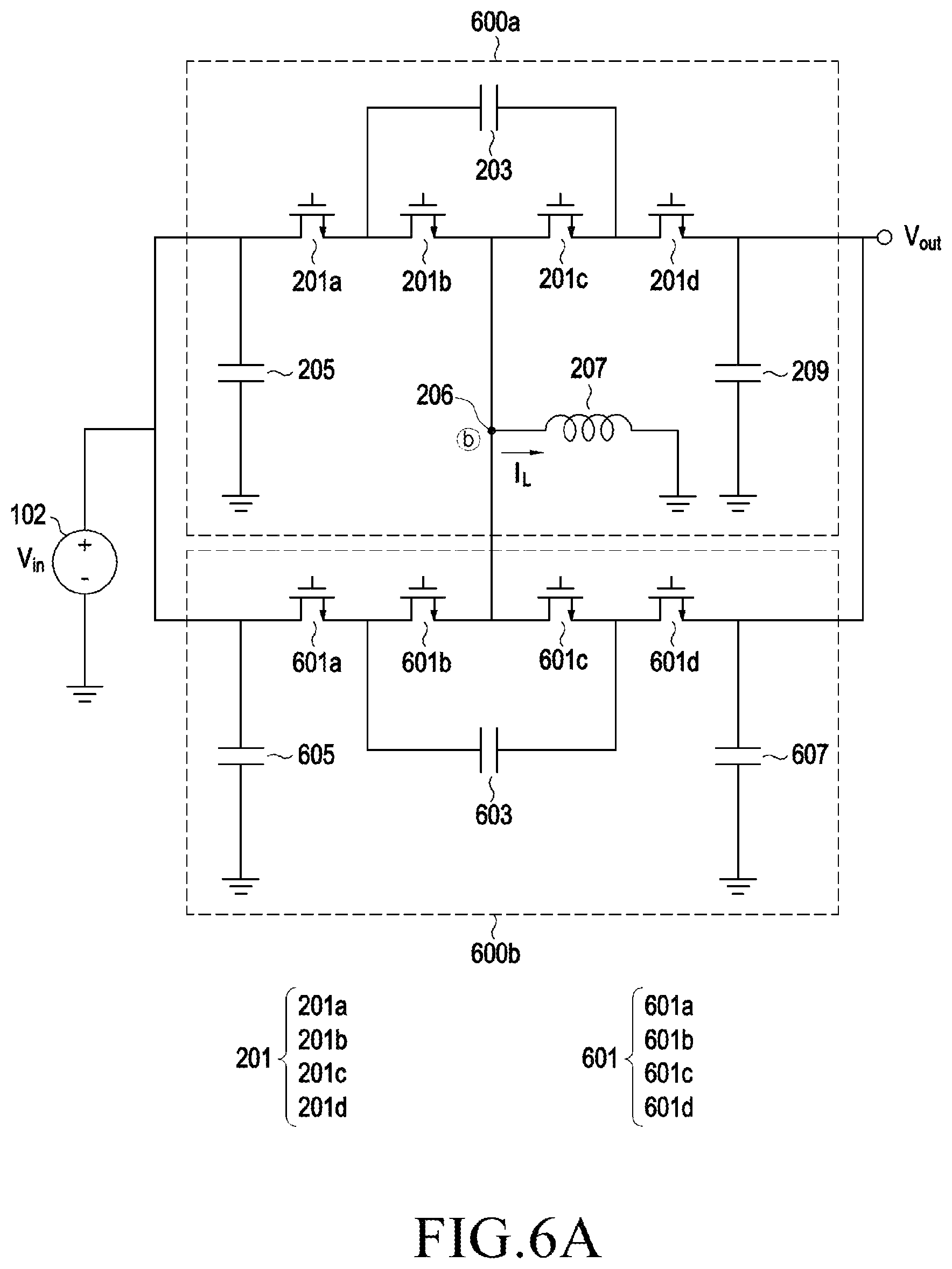 Patent US12323044 Figure 6 – 3-level-inverting buck-boost converter and control method thereof